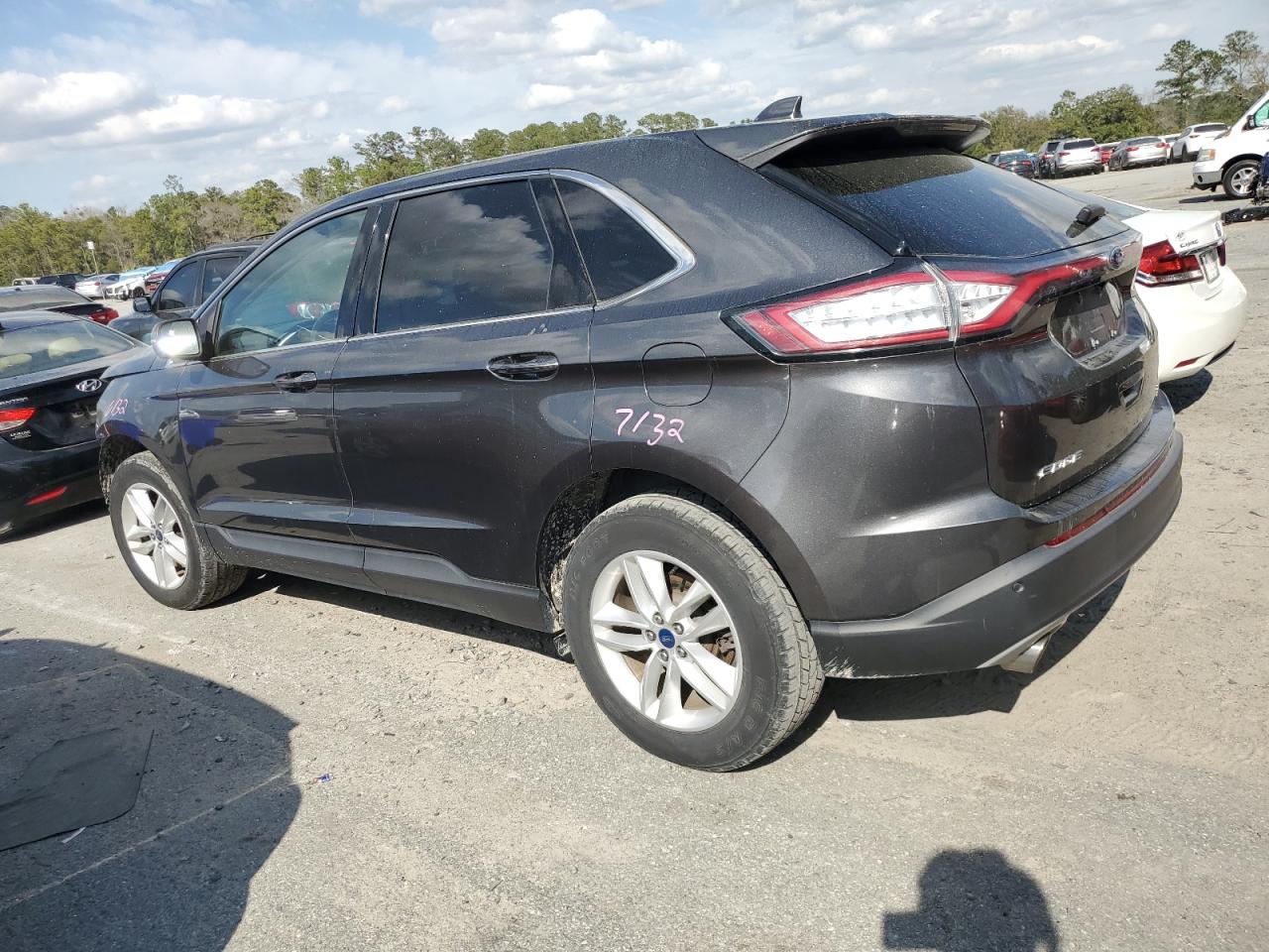 2017 Ford Edge VIN 2FMPK4J99HBC16643 Copart auction photo, front end damage thumbnail 2