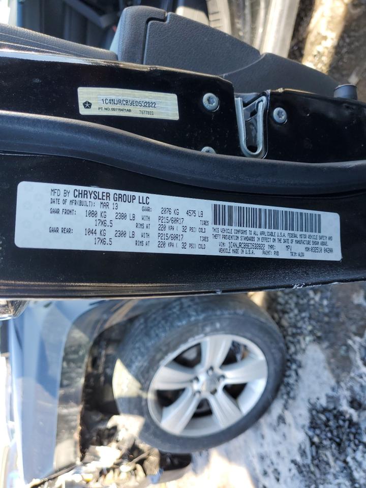2014 Jeep Liberty (Patriot) VIN 1C4NJRCB9ED532822 Copart auction photo, front end damage thumbnail 13