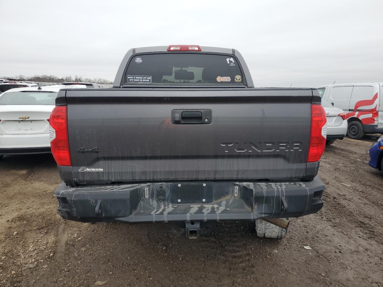 2017 Toyota Tundra VIN 5TFDW5F10HX584934 Copart auction photo, undercarriage / rear end damage thumbnail 6