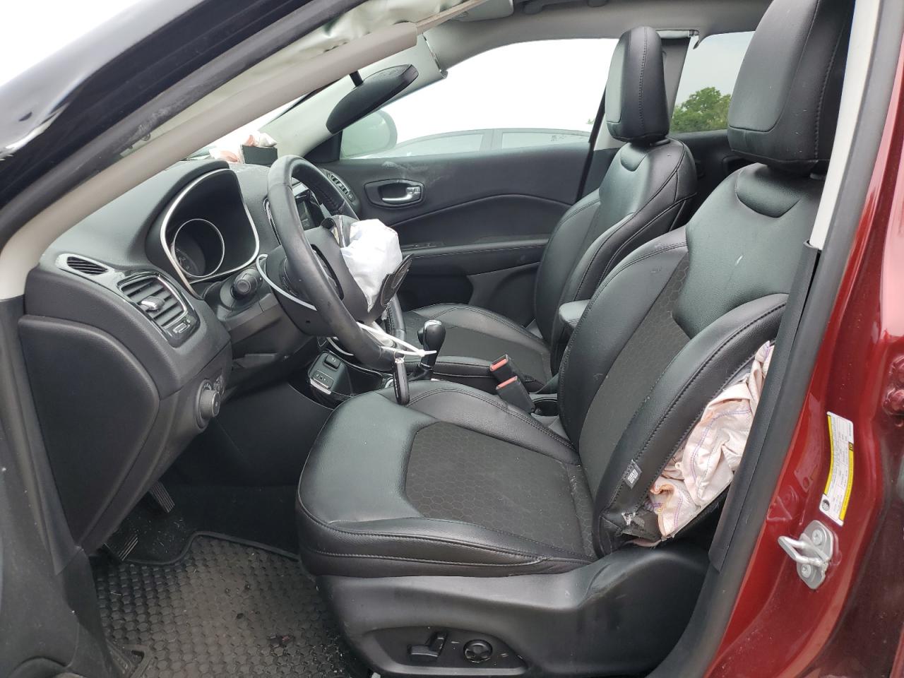 2021 Jeep Compass VIN 3C4NJCBB4MT509231 Copart auction photo, rollover / hail damage thumbnail 7