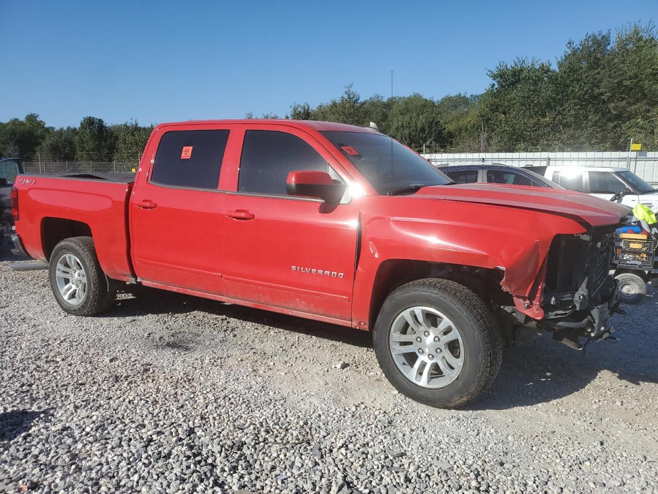 2018 Chevrolet Silverado VIN 3GCUKREC6JG423018 Copart auction photo, front end damage thumbnail 4