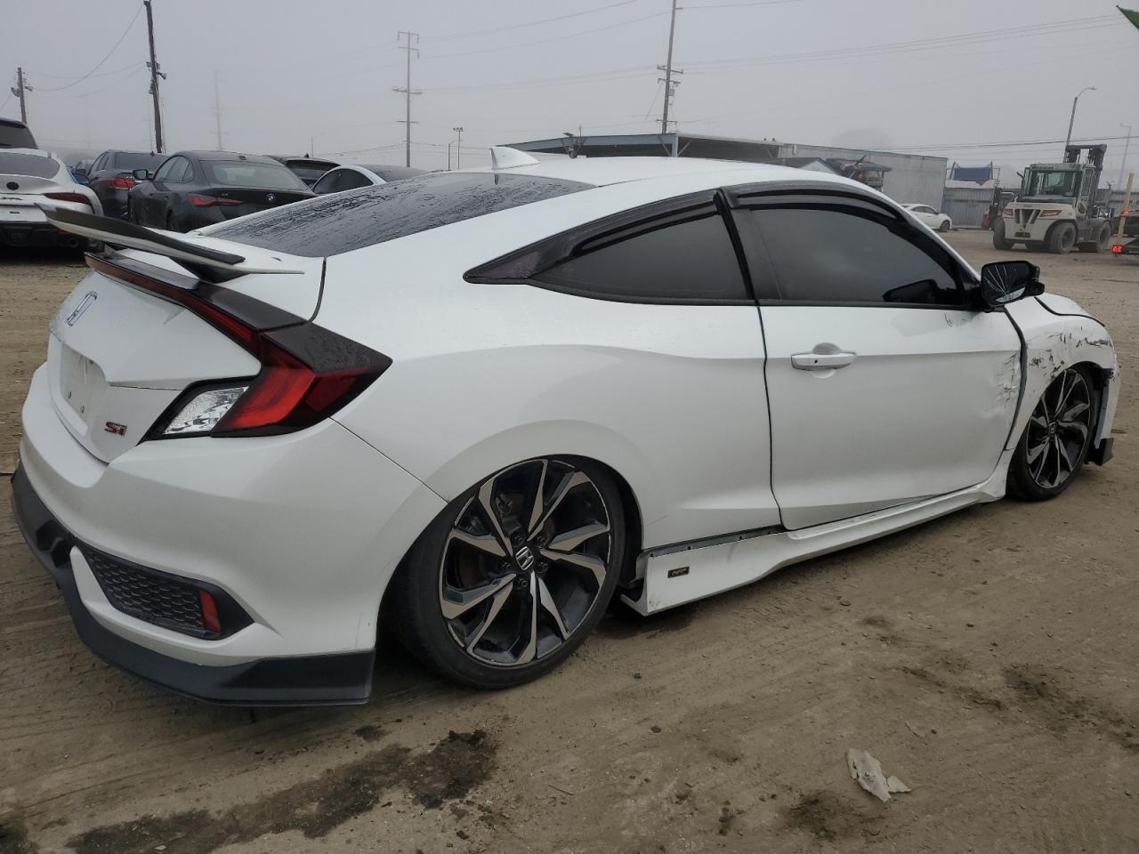 2020 Honda Civic VIN 2HGFC3A52LH750210 Copart auction photo, front end / side damage thumbnail 3