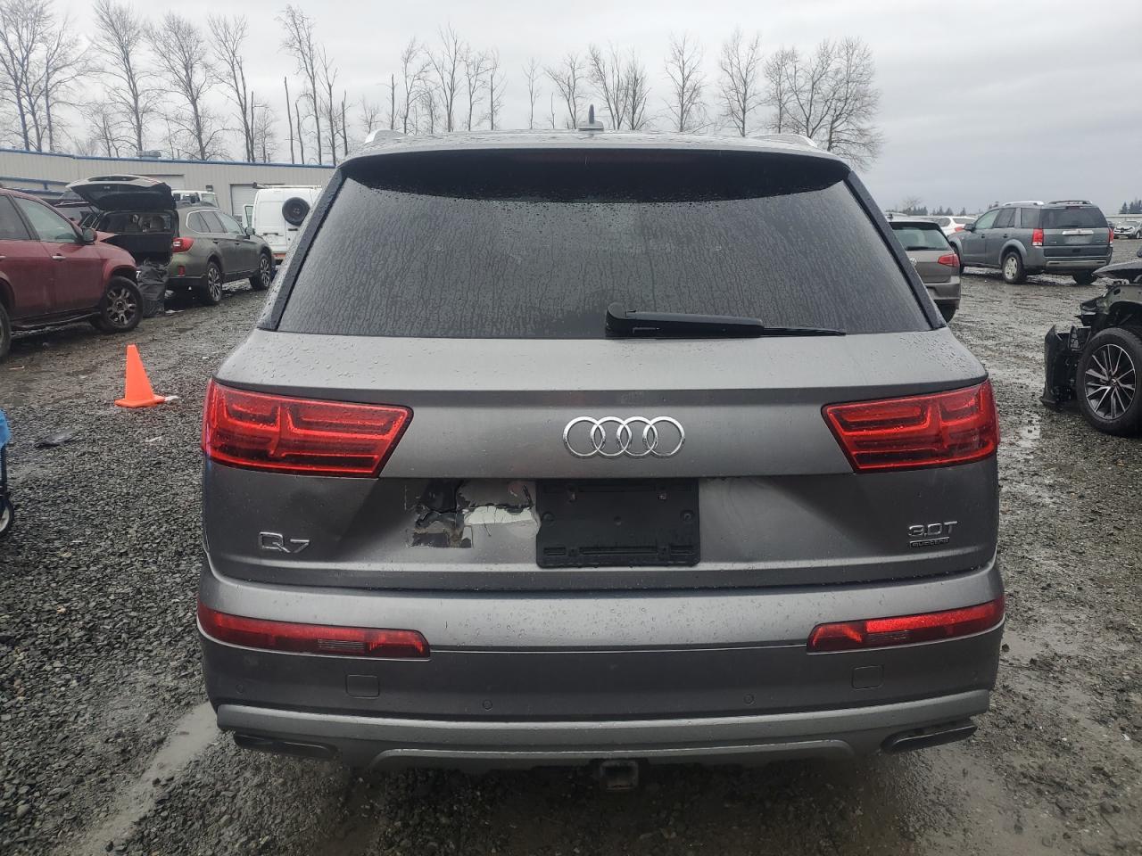 2017 Audi Q7 VIN WA1LAAF77HD037906 Copart auction photo, rear end damage thumbnail 6