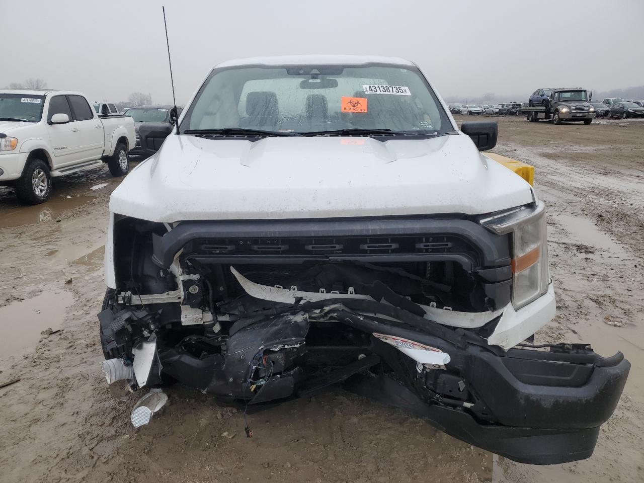 2022 Ford F-150 VIN 1FTMF1CB7NKD02111 Copart auction photo, front end damage thumbnail 5