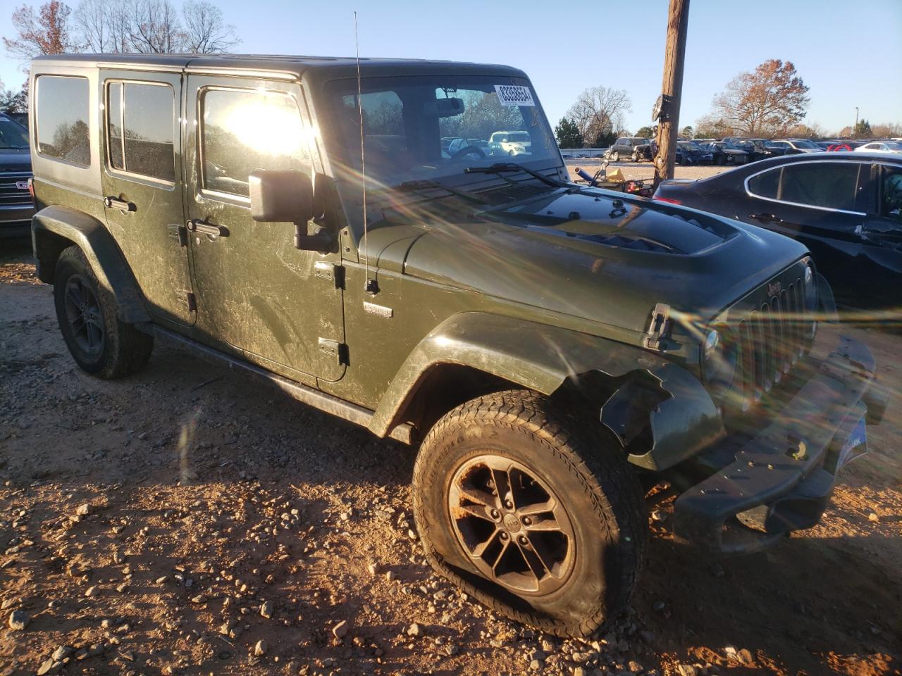 2016 Jeep Wrangler VIN 1C4BJWEG2GL279331 Copart auction photo, rollover damage thumbnail 4