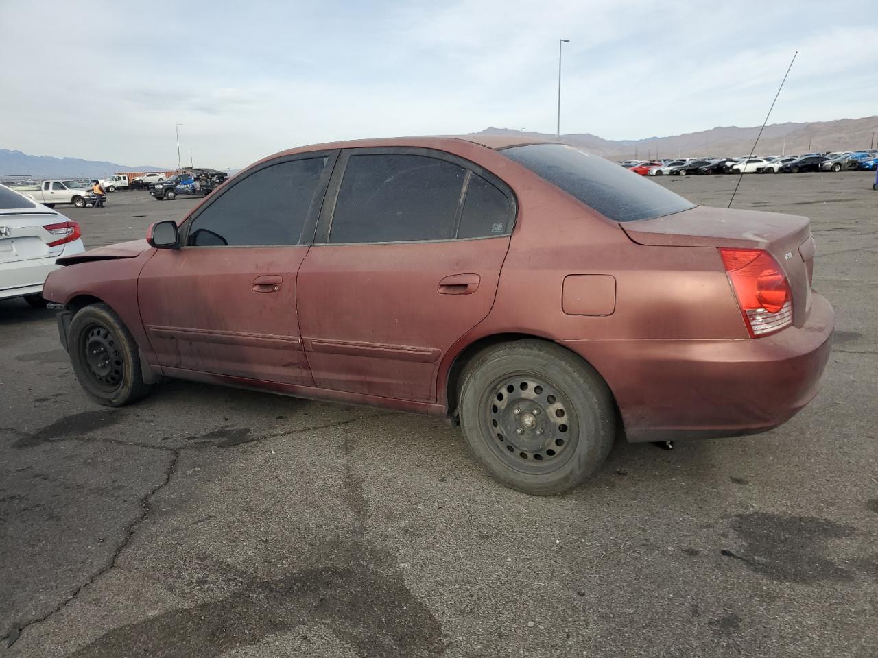 2004 Hyundai Elantra VIN KMHDN46D74U714917 Copart auction photo, all over damage thumbnail 2