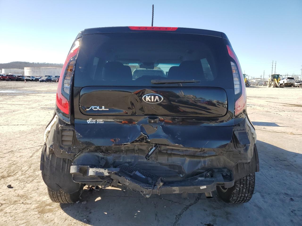 2019 KIA Soul VIN KNDJN2A23K7696431 Copart auction photo, rear end damage thumbnail 6