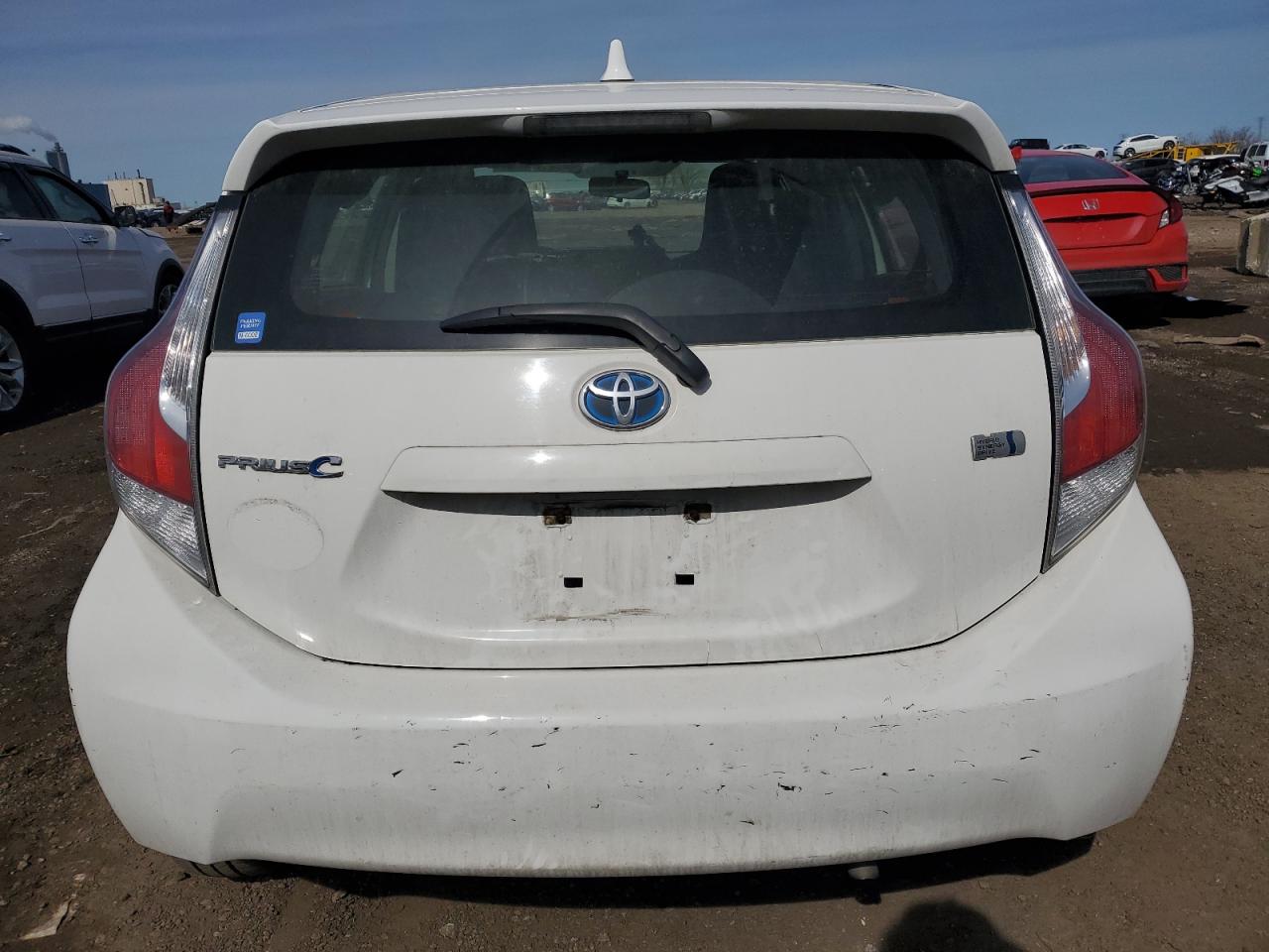2016 Toyota Prius VIN JTDKDTB31G1126703 Copart auction photo, front end / rear end damage thumbnail 6
