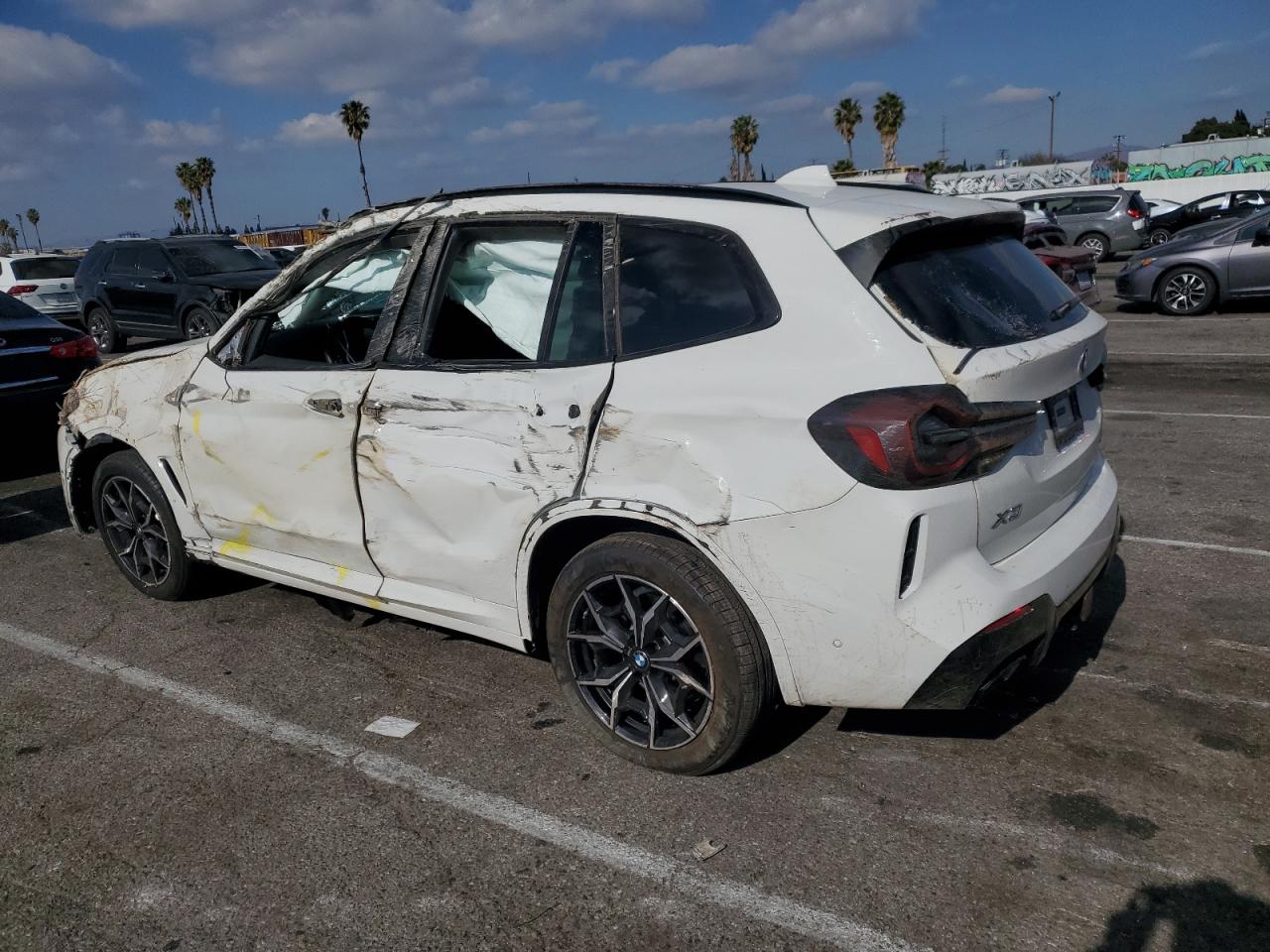 2024 BMW X3 VIN WBX57DP07RN289427 Copart auction photo, rollover damage thumbnail 2
