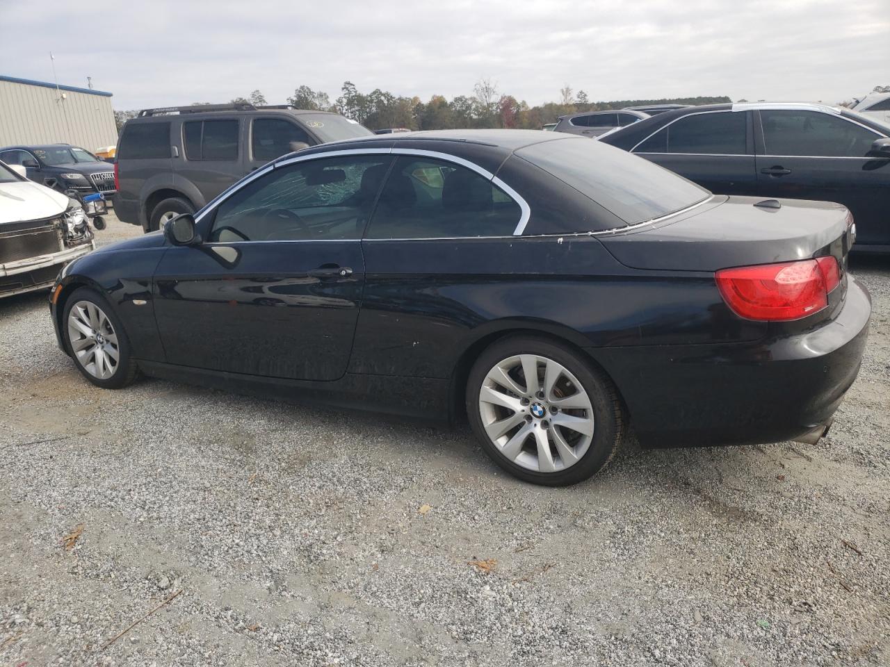 2013 BMW 3er VIN WBADW3C52DJ525860 Copart auction photo, top/roof damage thumbnail 2