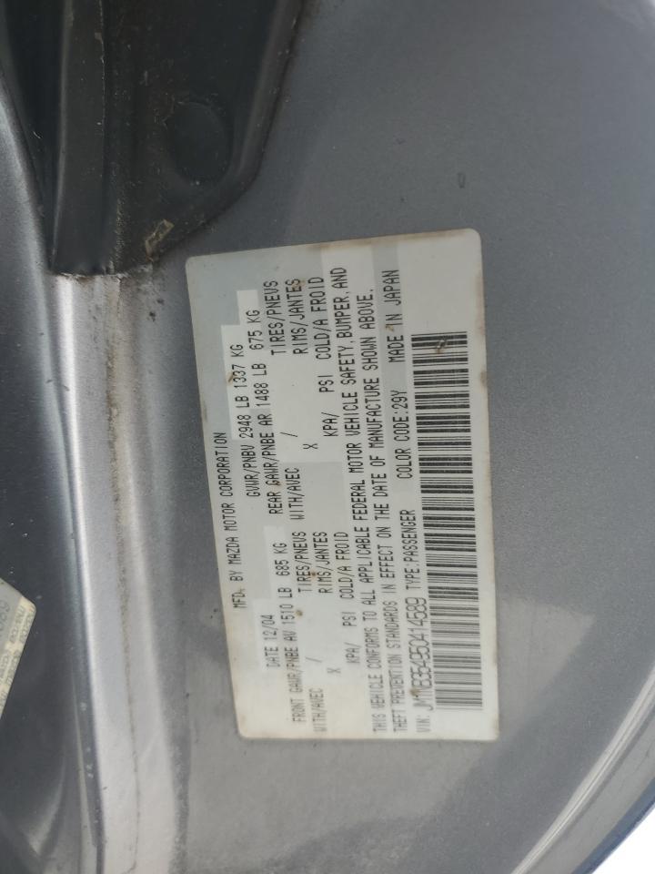 2005 Mazda MX-5 VIN JM1NB354950414589 Copart auction photo, front end damage thumbnail 14