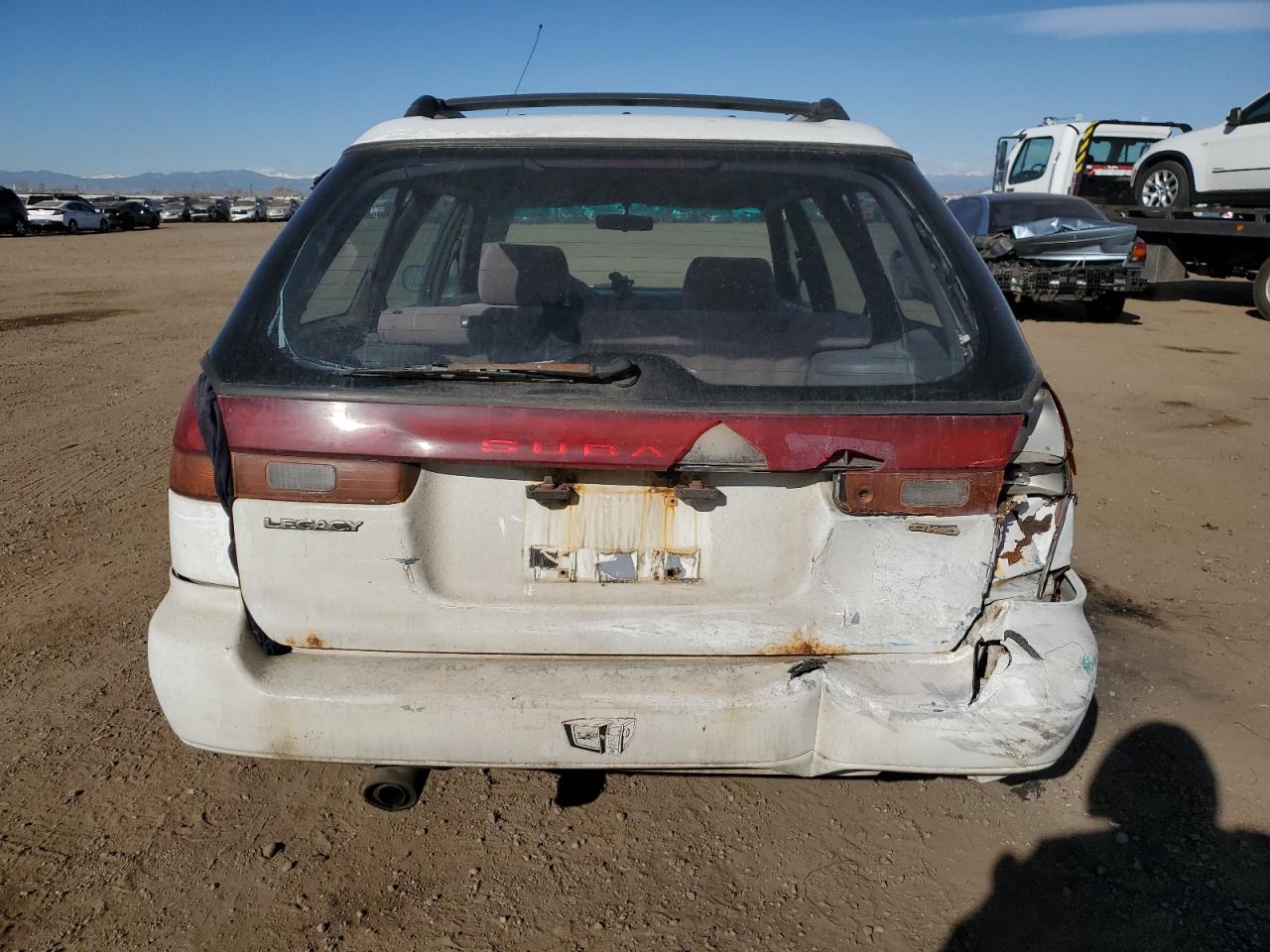 1996 Subaru Legacy VIN 4S3BK4257T7306191 Copart auction photo, rear end damage thumbnail 6
