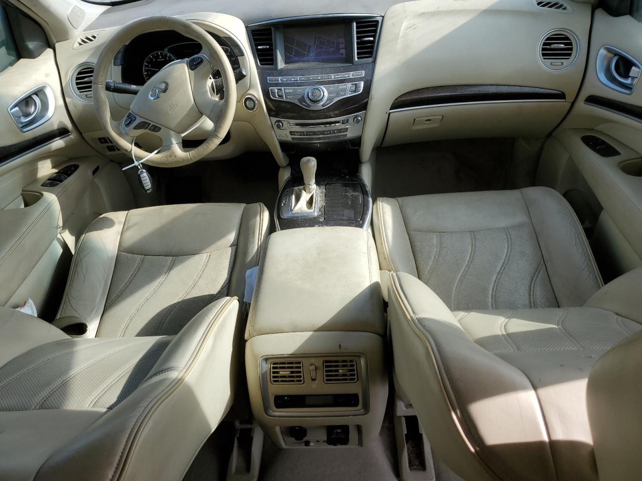 2014 Infiniti QX60 VIN 5N1AL0MM2EC554568 Copart auction photo, front end / side damage thumbnail 8