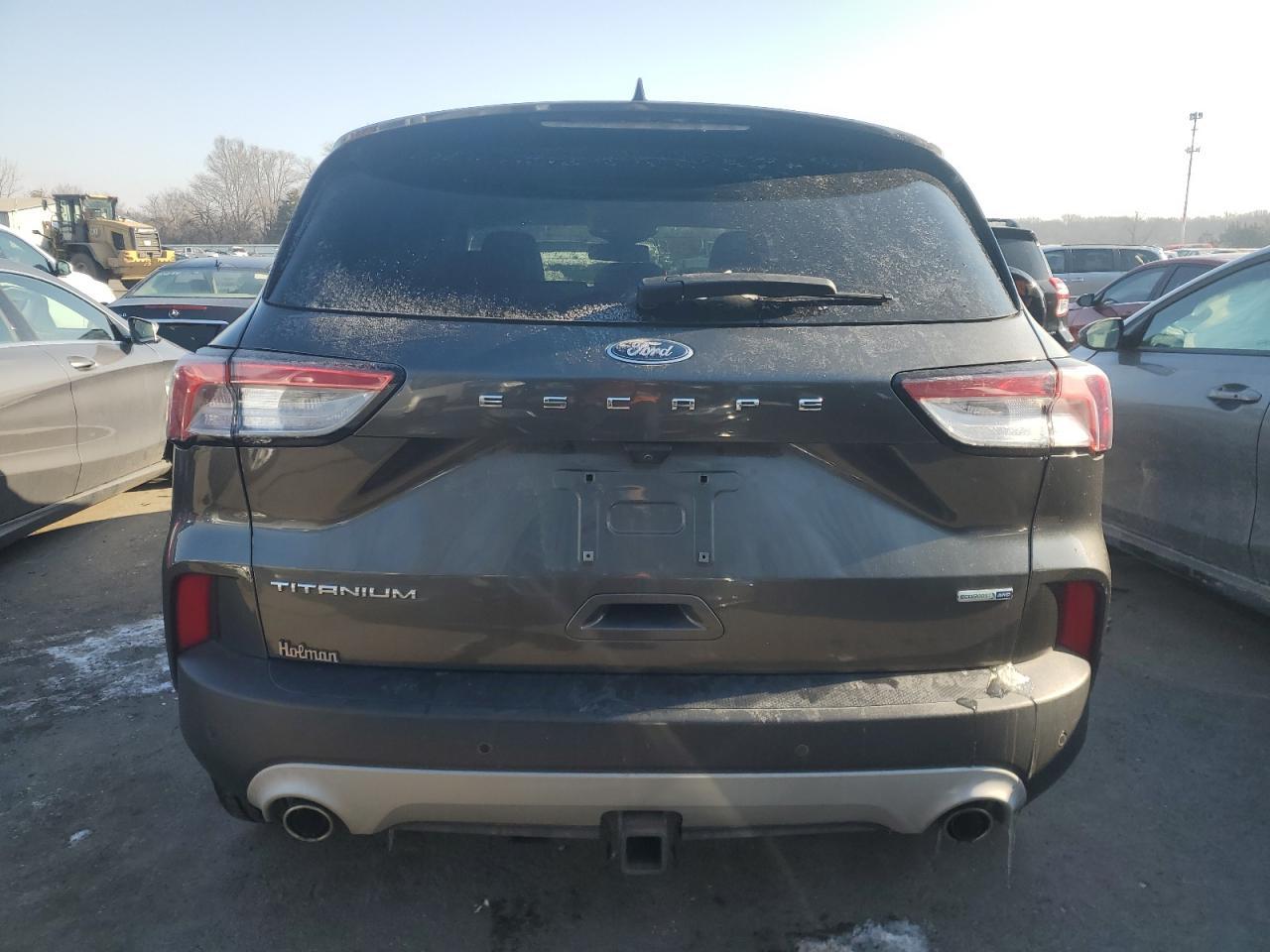 2020 Ford Escape VIN 1FMCU9J92LUB54883 Copart auction photo, front end / side damage thumbnail 6