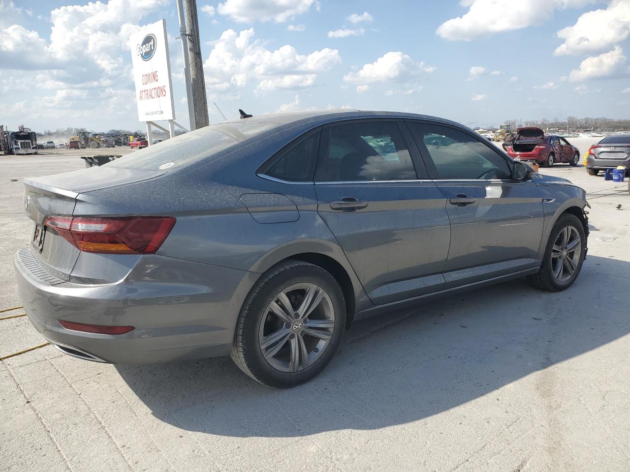 2019 Volkswagen Jetta VIN 3VWC57BU7KM119748 Copart auction photo, side / front end damage thumbnail 3