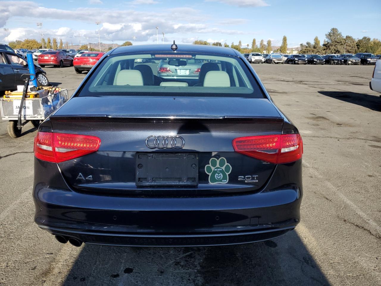 2014 Audi A4 VIN WAUFFAFL4EA092129 Copart auction photo, minor dent/scratches damage thumbnail 7