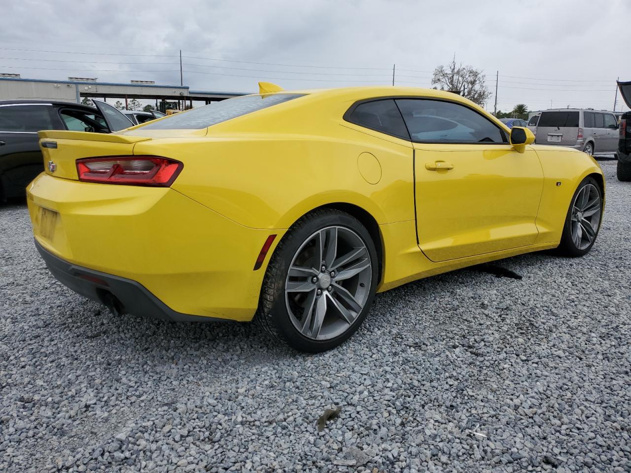 2016 Chevrolet Camaro VIN 1G1FB1RS2G0143730 Copart auction photo, front end / side damage thumbnail 3