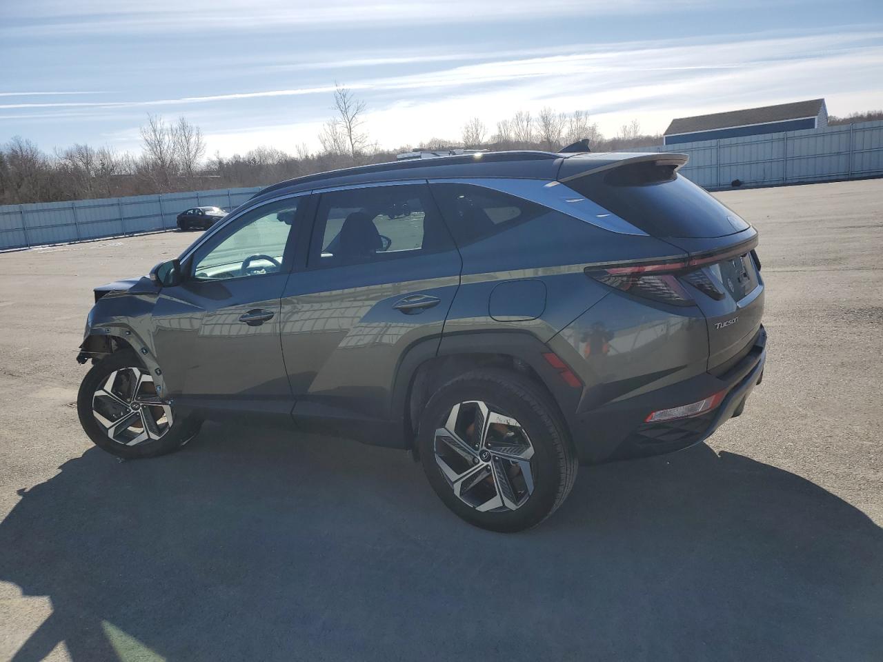 2023 Hyundai Tucson VIN 5NMJECAE5PH245162 Copart auction photo, front end / side damage thumbnail 2