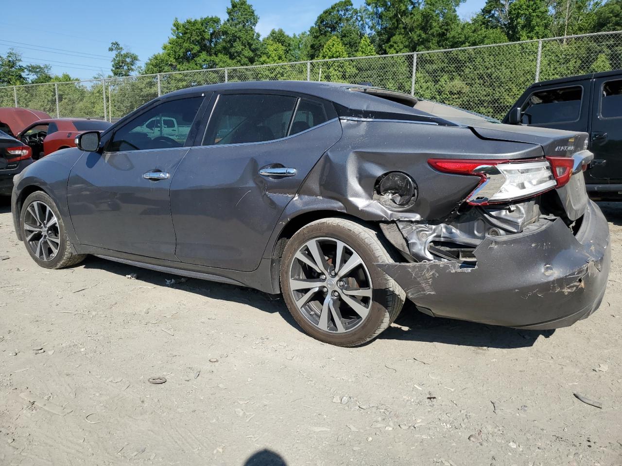 2018 Nissan Maxima VIN 1N4AA6AP2JC397751 Copart auction photo, rear end / side damage thumbnail 2