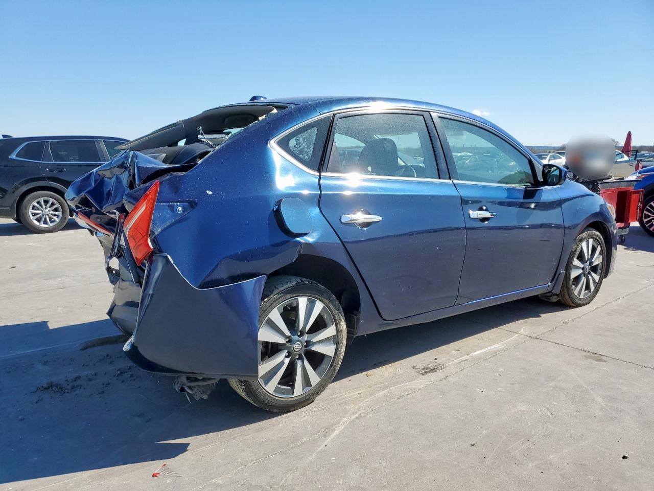 2019 Nissan Sentra VIN 3N1AB7AP7KY408266 Copart auction photo, rear end / damage history damage thumbnail 3