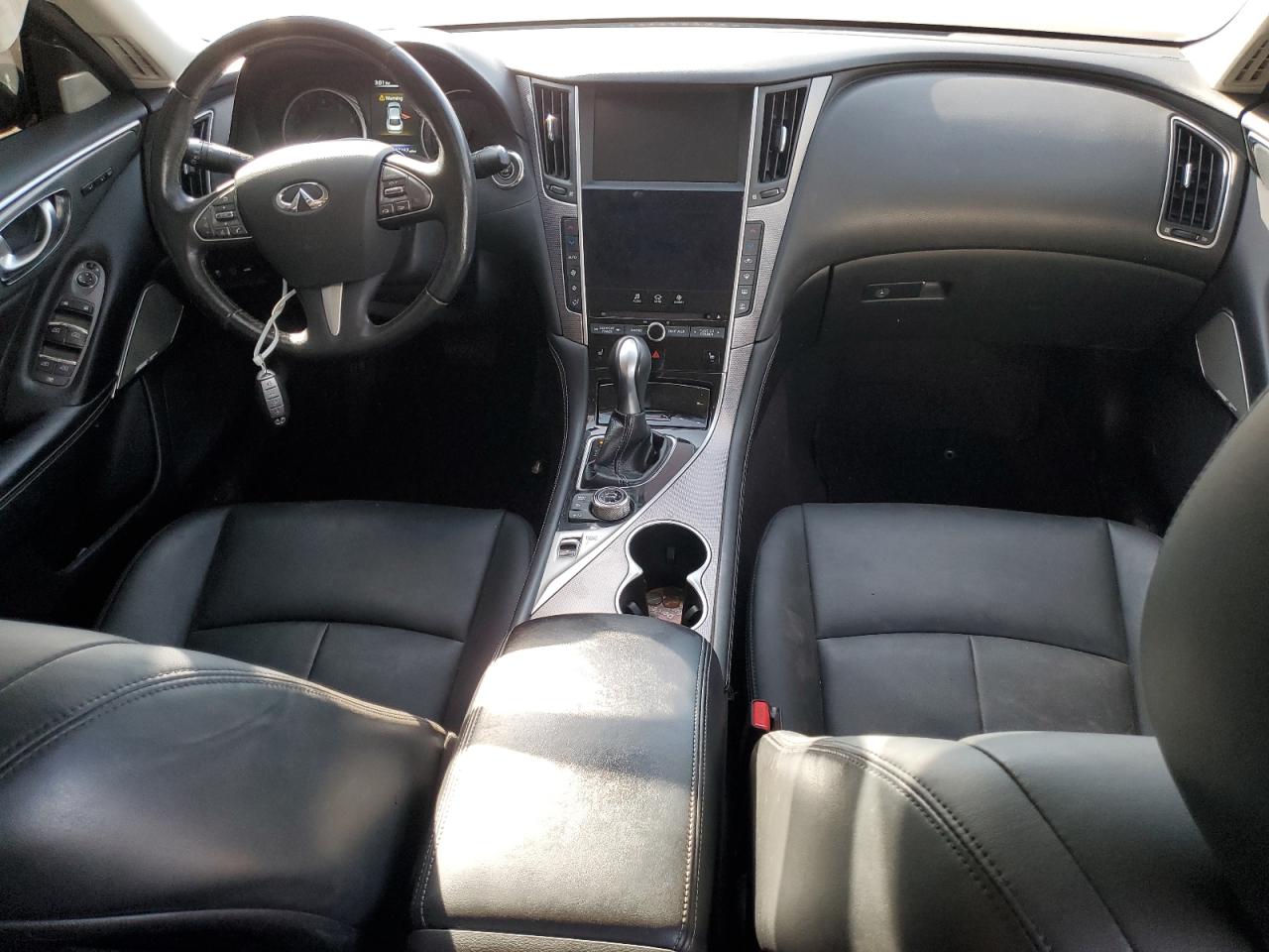 2017 Infiniti Q50 VIN JN1CV7AR2HM681466 Copart auction photo, side / front end damage thumbnail 8