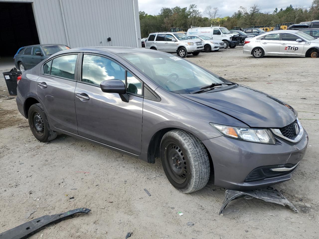2015 Honda Civic VIN 19XFB2F53FE295890 Copart auction photo, front end damage thumbnail 4