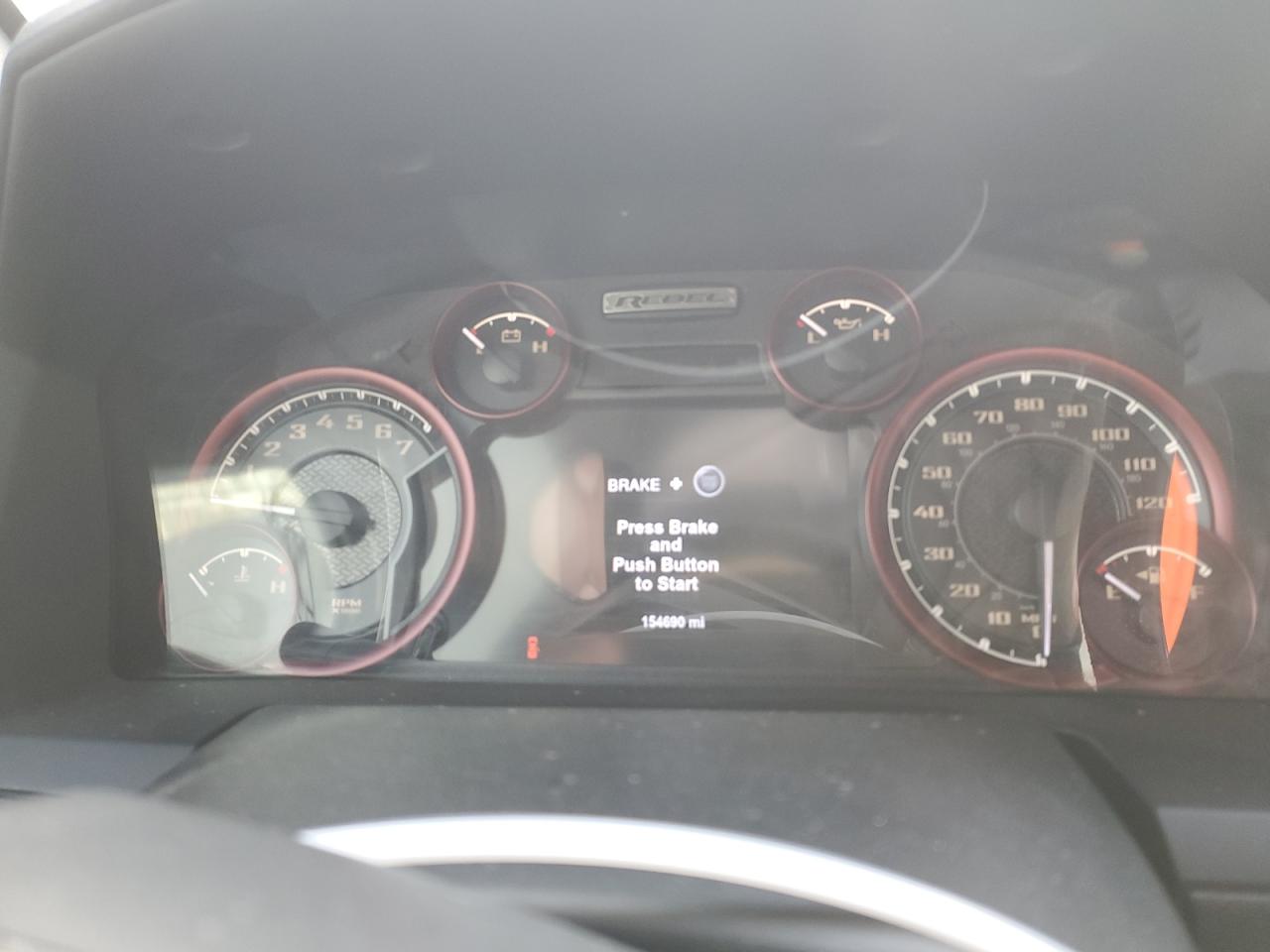 2017 RAM 1500 VIN 1C6RR7YT6HS852171 Copart auction photo, rollover / top/roof damage thumbnail 9