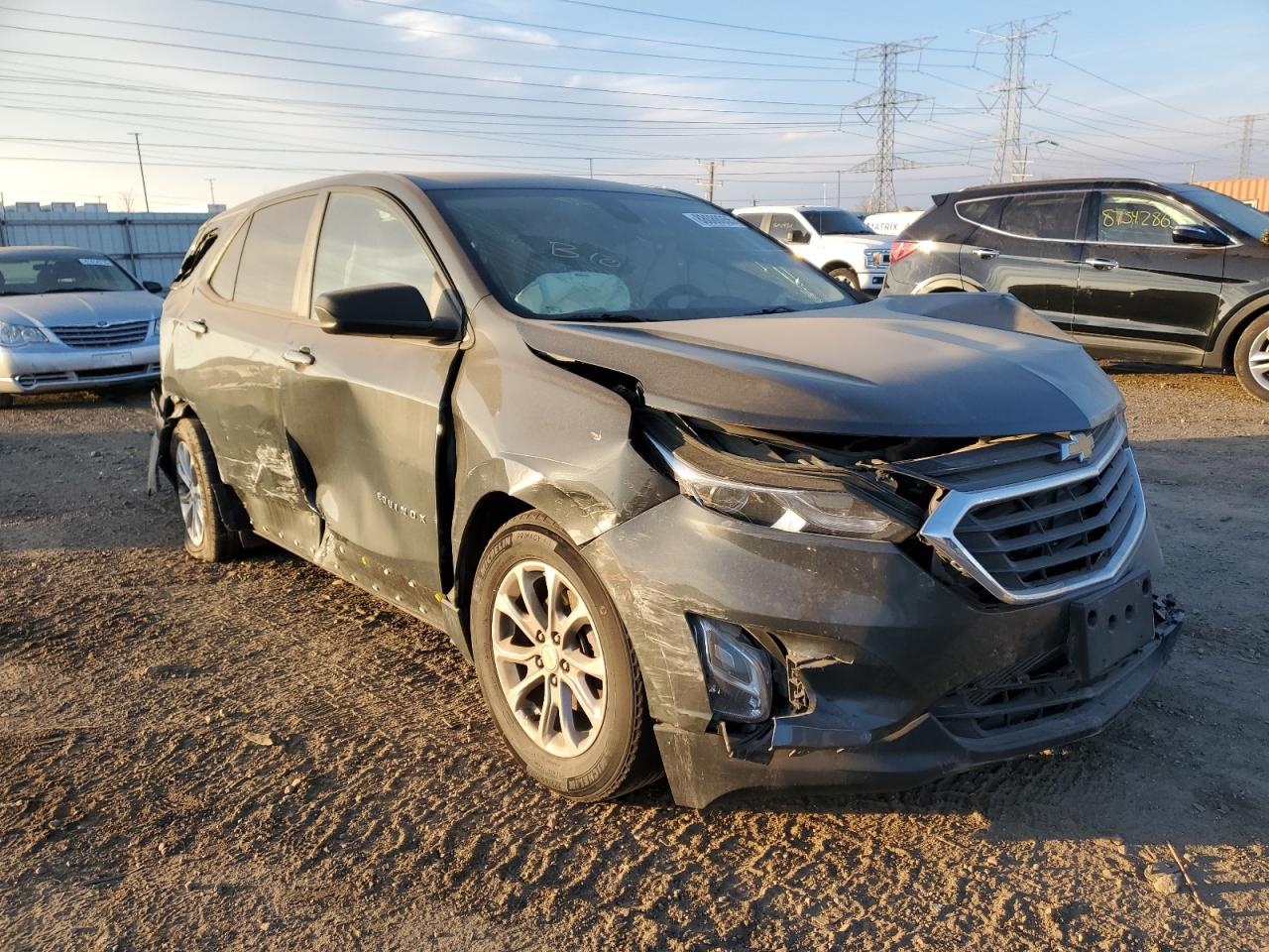 2020 Chevrolet Equinox VIN 3GNAXHEV0LS632102 Copart auction photo, all over damage thumbnail 4