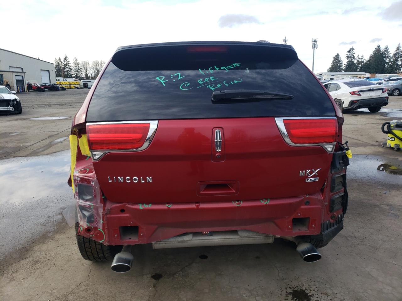 2015 Lincoln MKX VIN 2LMDJ8JK1FBL21937 Copart auction photo, rear end damage thumbnail 6