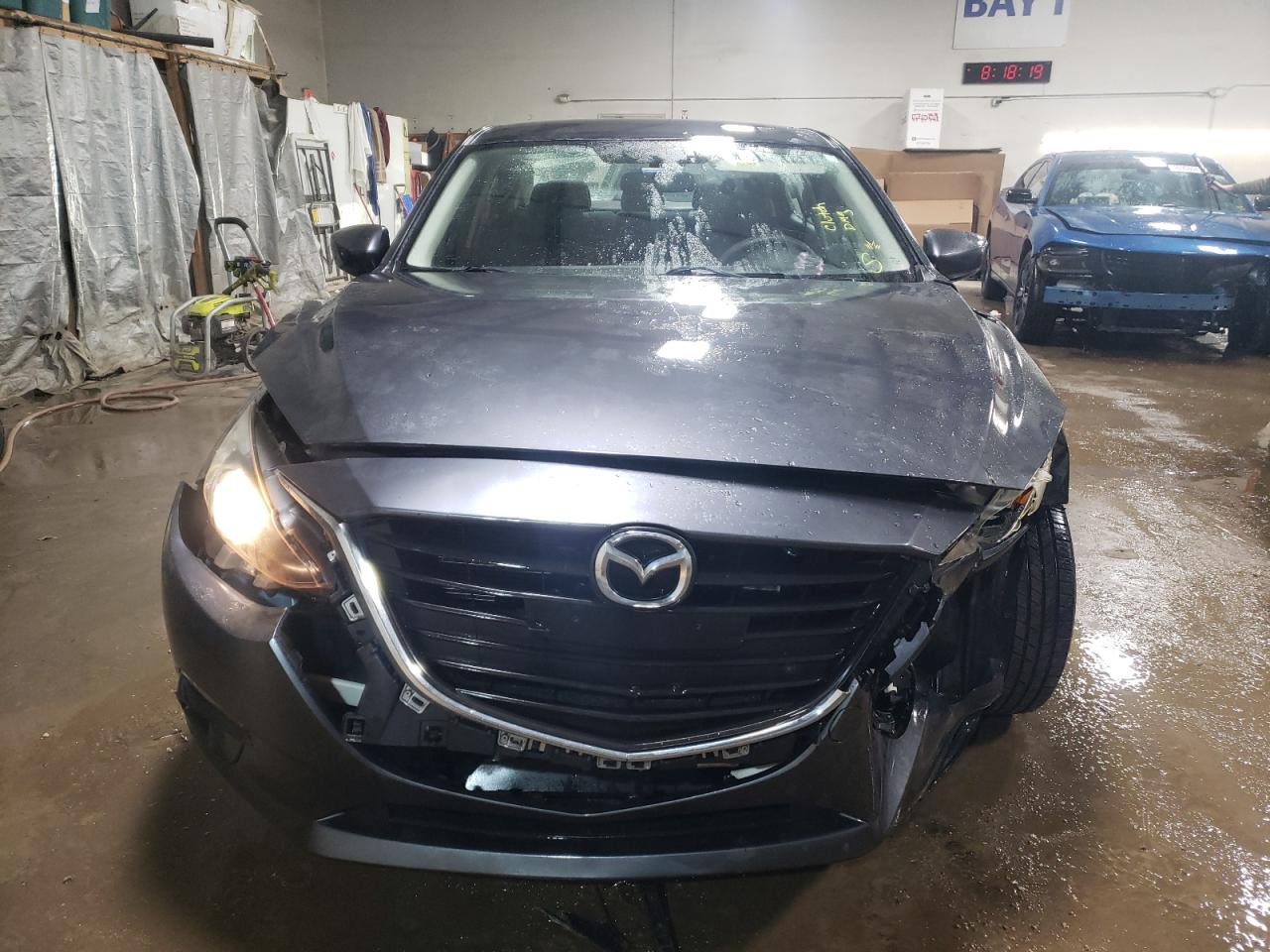 2014 Mazda 3 VIN JM1BM1U7XE1163847 Copart auction photo, front end / side damage thumbnail 5