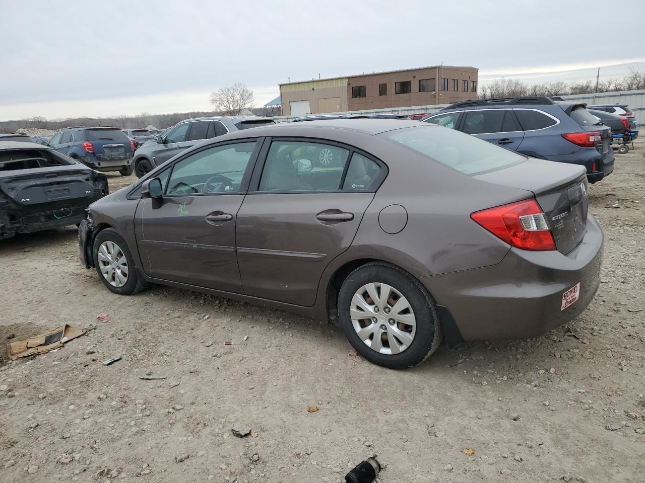 2012 Honda Civic VIN 2HGFB2F51CH518154 Copart auction photo, front end damage thumbnail 2