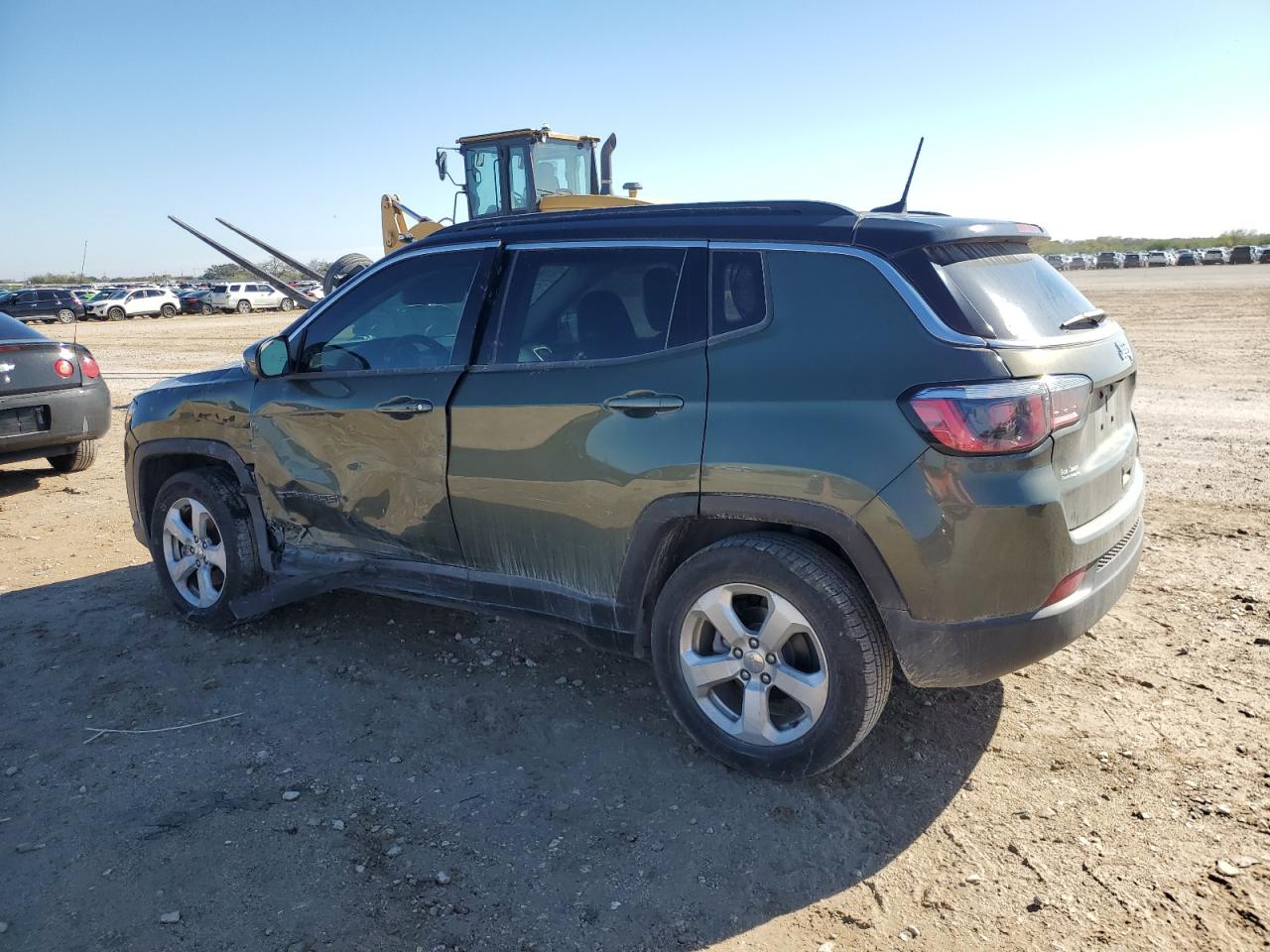 2018 Jeep Compass VIN 3C4NJCBB2JT140512 Copart auction photo, side / front end damage thumbnail 2