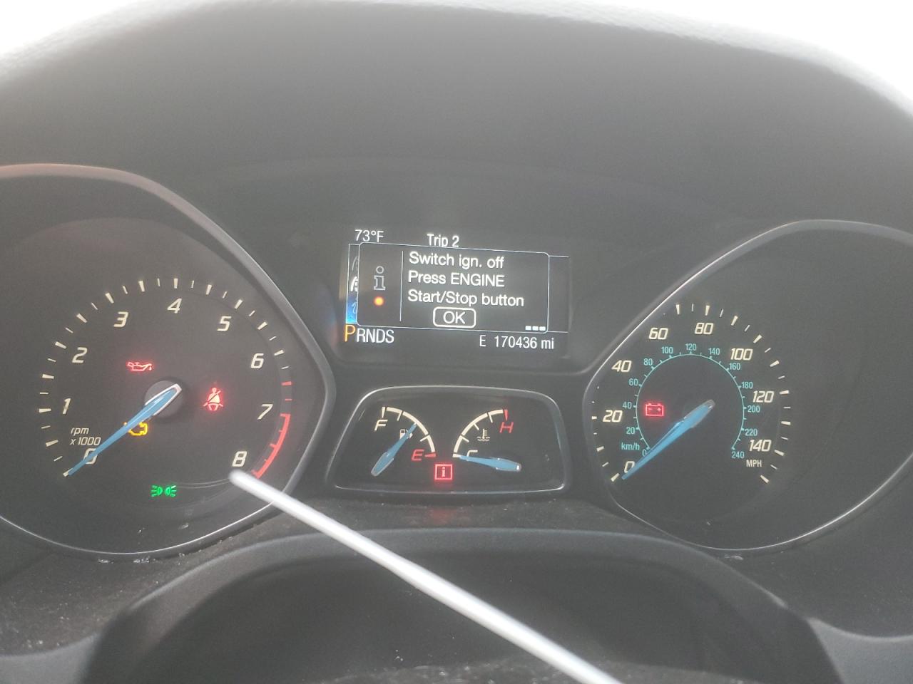 2013 Ford Focus VIN 1FADP3N28DL331444 Copart auction photo, front end damage thumbnail 9