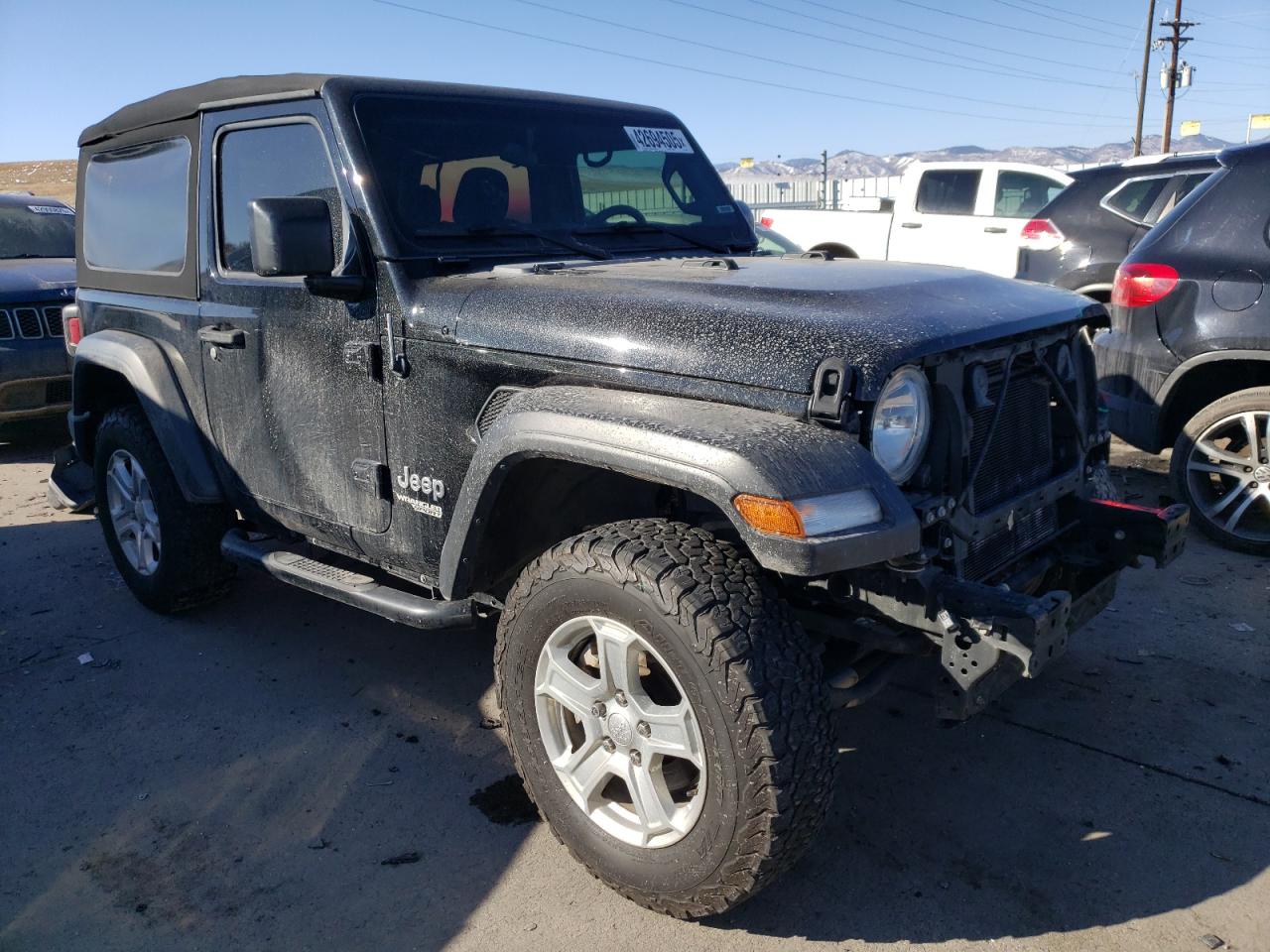 2018 Jeep Wrangler VIN 1C4GJXAG1JW193743 Copart auction photo, front end / minor dent/scratches damage thumbnail 4