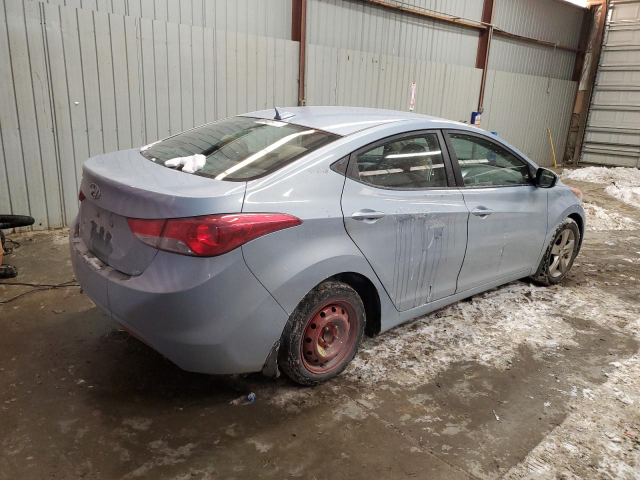 2013 Hyundai Elantra VIN KMHDH4AE3DU680742 Copart auction photo, side / front end damage thumbnail 3