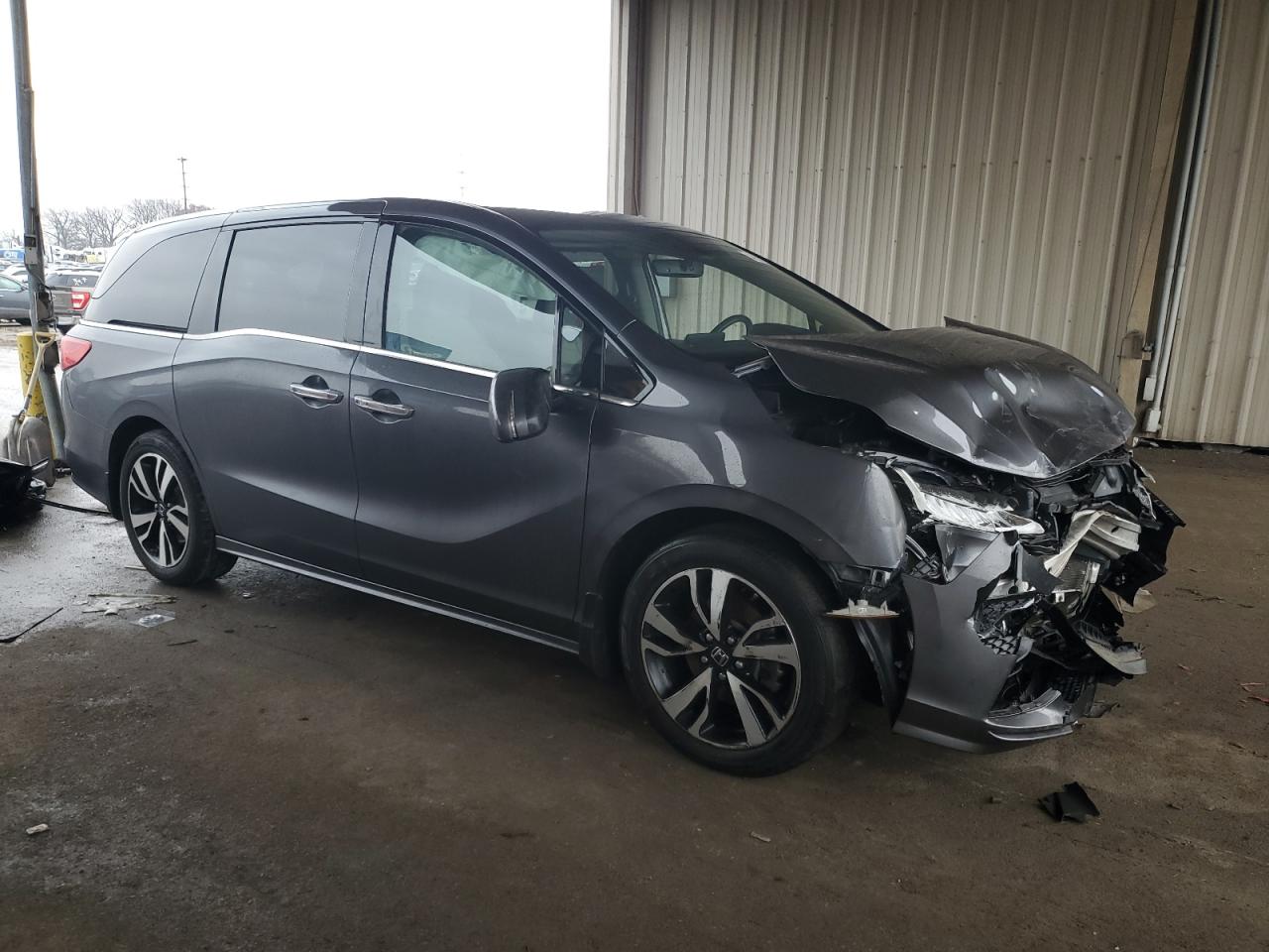 2019 Honda Odyssey VIN 5FNRL6H94KB088558 Copart auction photo, front end / side damage thumbnail 4