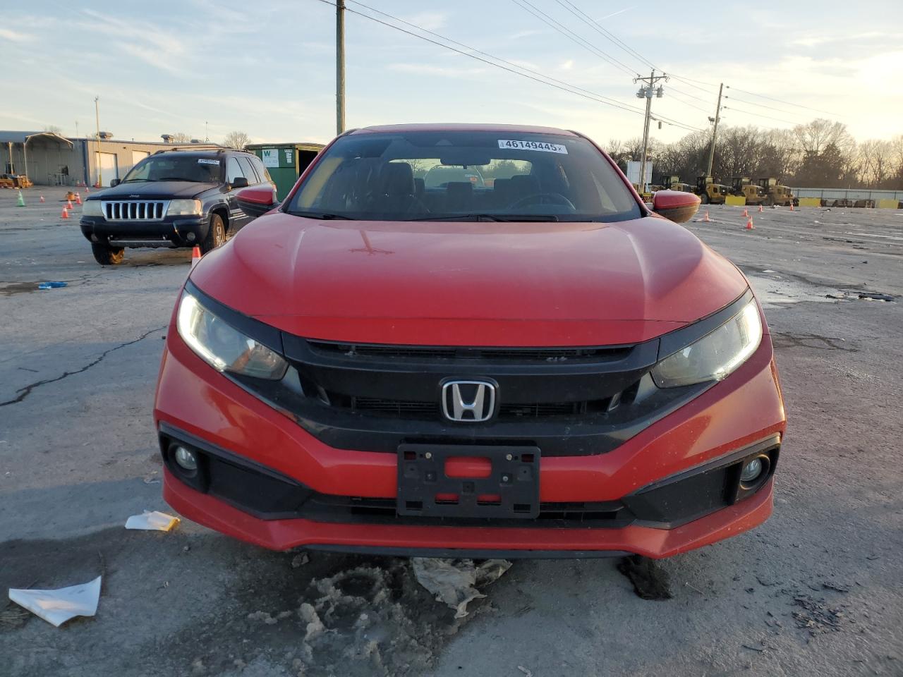 2019 Honda Civic VIN 2HGFC2F80KH603363 Copart auction photo, rear end damage thumbnail 5