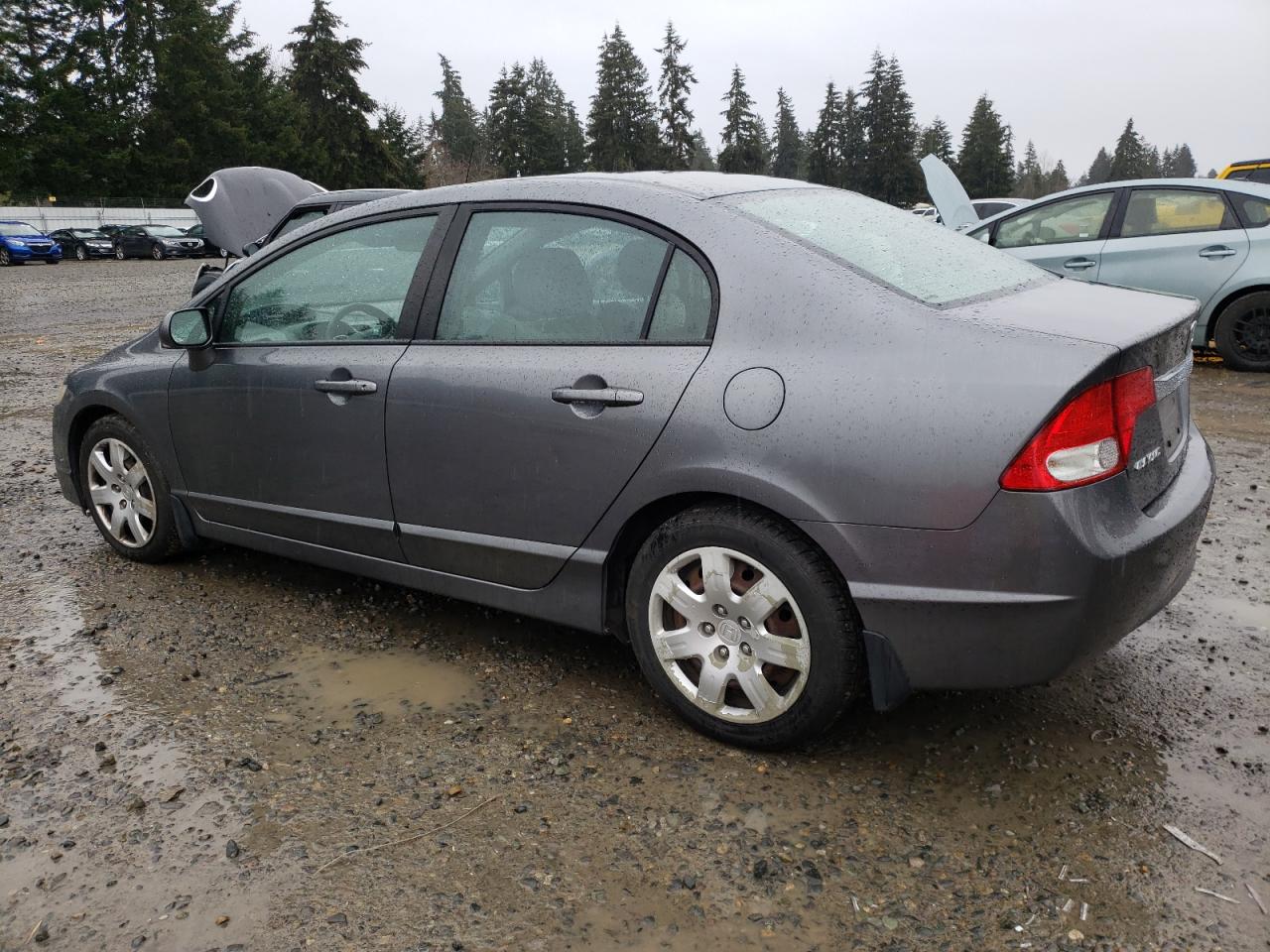 2010 Honda Civic VIN 19XFA1F5XAE016599 Copart auction photo, side / rear end damage thumbnail 2