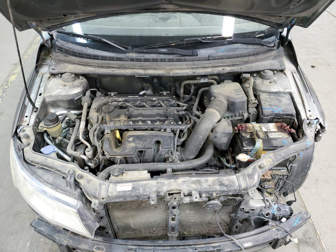 2012 KIA Forte VIN KNAFU6A25C5489484 Copart auction photo, front end / side damage thumbnail 11