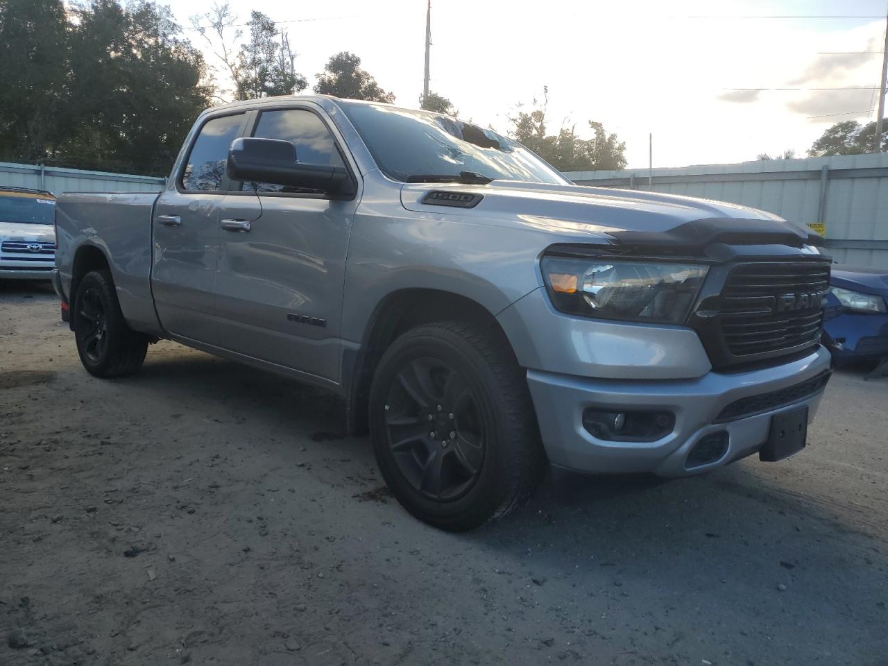 2021 RAM 1500 VIN 1C6RREBT3MN811115 Copart auction photo, top/roof damage thumbnail 4