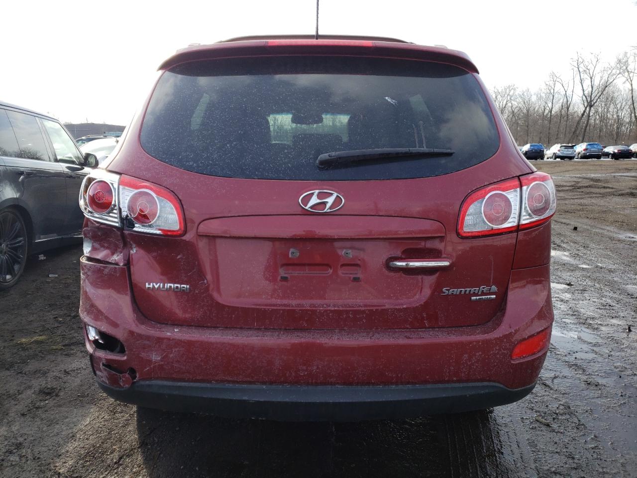 2011 Hyundai Santa Fe VIN 5XYZK3AB0BG067424 Copart auction photo, rear end / minor dent/scratches damage thumbnail 6