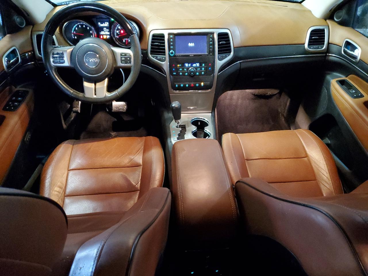 2013 Jeep Grand Cherokee VIN 1C4RJECT1DC574571 Copart auction photo, front end / minor dent/scratches damage thumbnail 8
