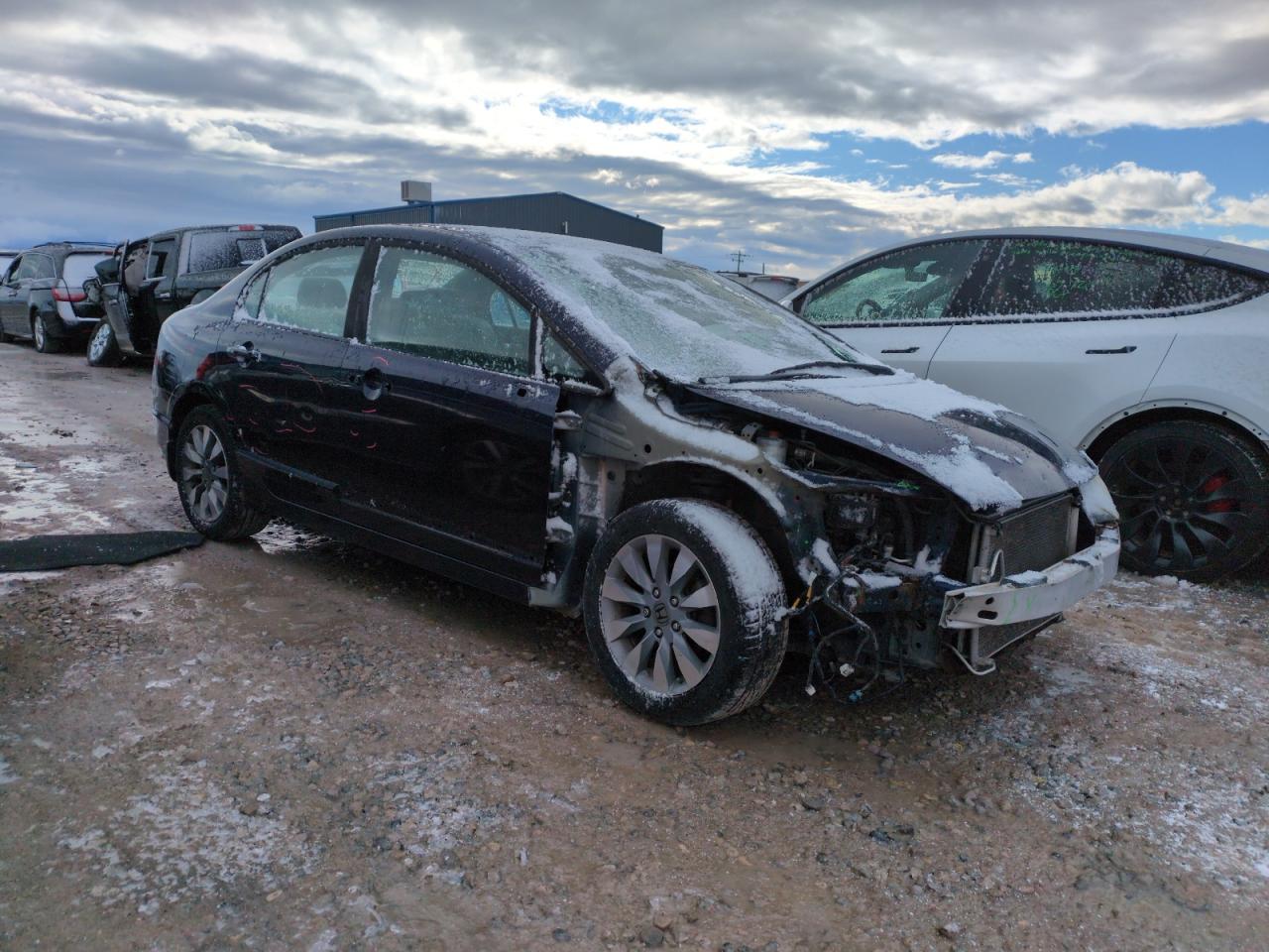 2010 Honda Civic VIN 19XFA1F84AE027723 Copart auction photo, front end / side damage thumbnail 4