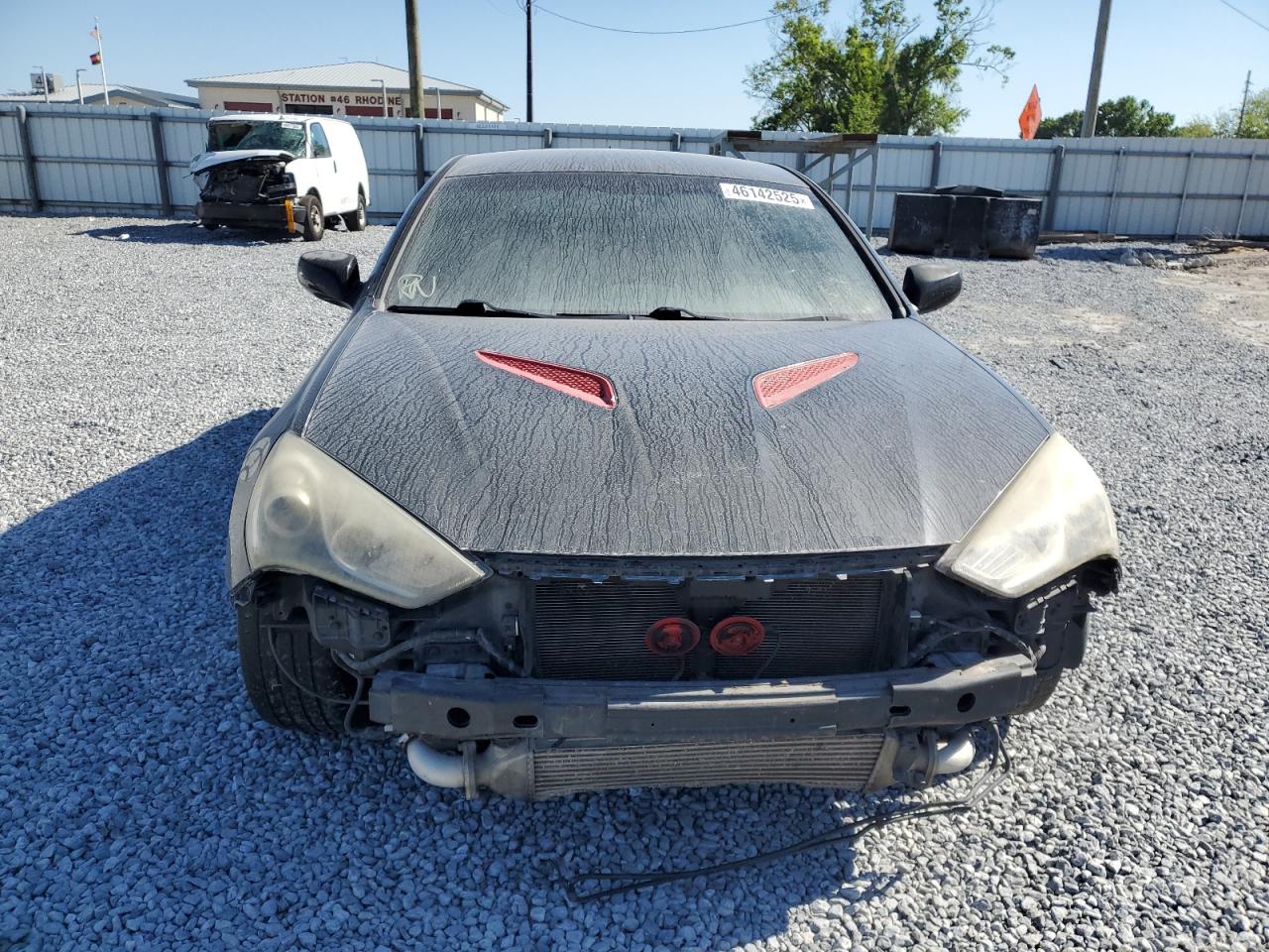 2013 Hyundai Genesis VIN KMHHT6KD9DU097982 Copart auction photo, front end / mechanical damage thumbnail 5