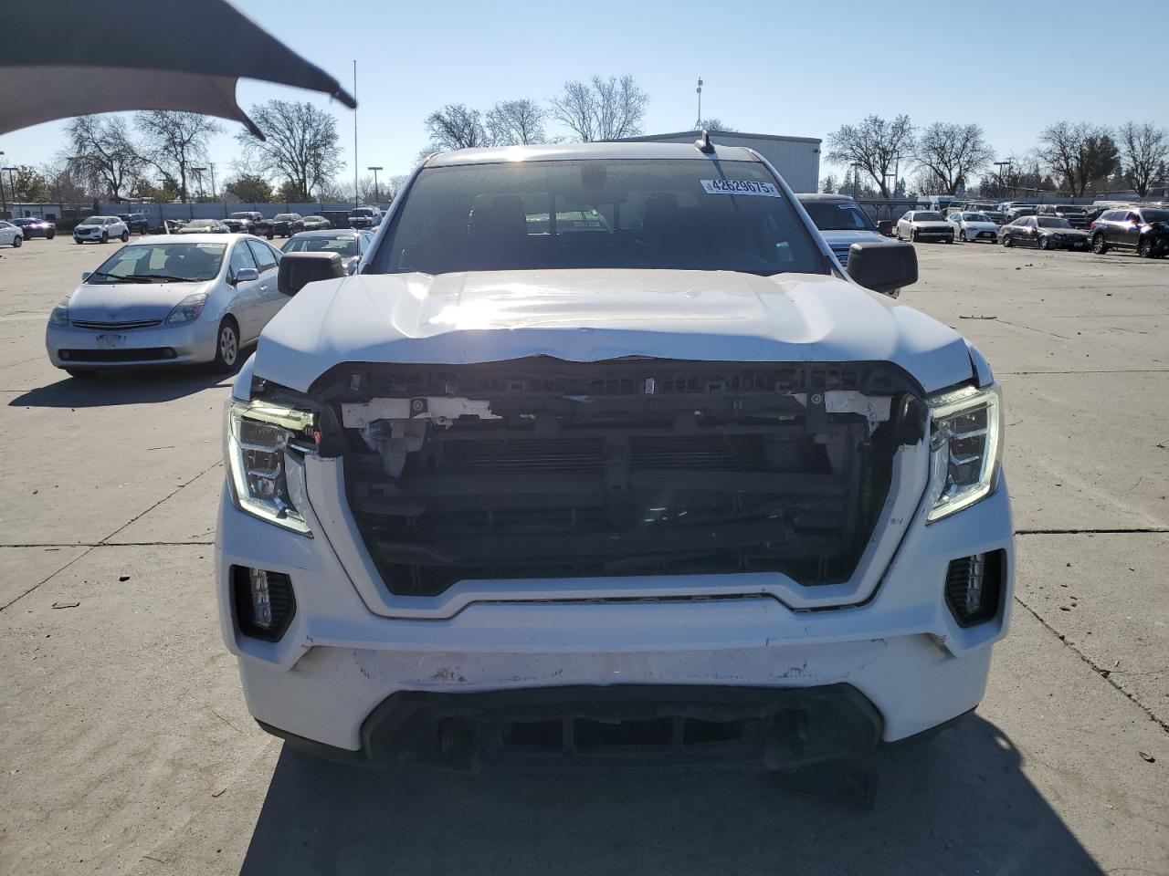 2021 GMC Sierra VIN 1GTU9CETXMZ301095 Copart auction photo, front end damage thumbnail 5