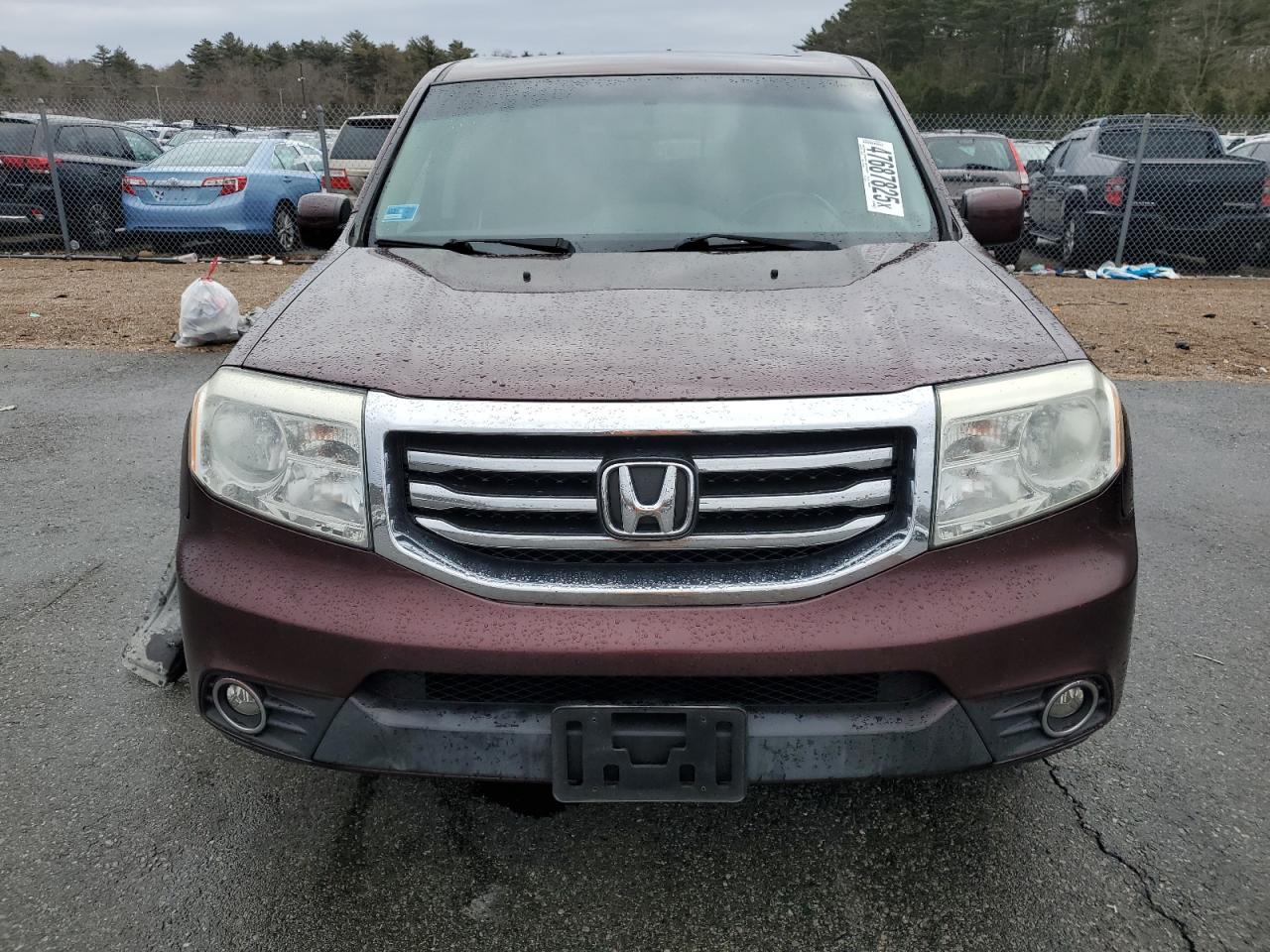 2015 Honda Pilot VIN 5FNYF4H57FB059579 Copart auction photo, undercarriage / front end damage thumbnail 5