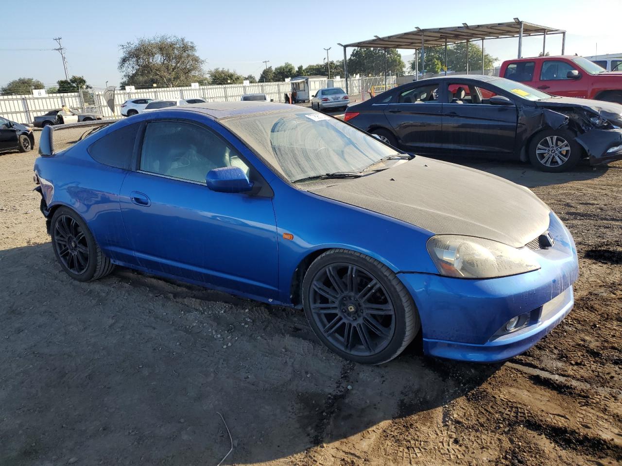 2006 Acura RSX VIN JH4DC53076S003491 Copart auction photo, rear end / front end damage thumbnail 4