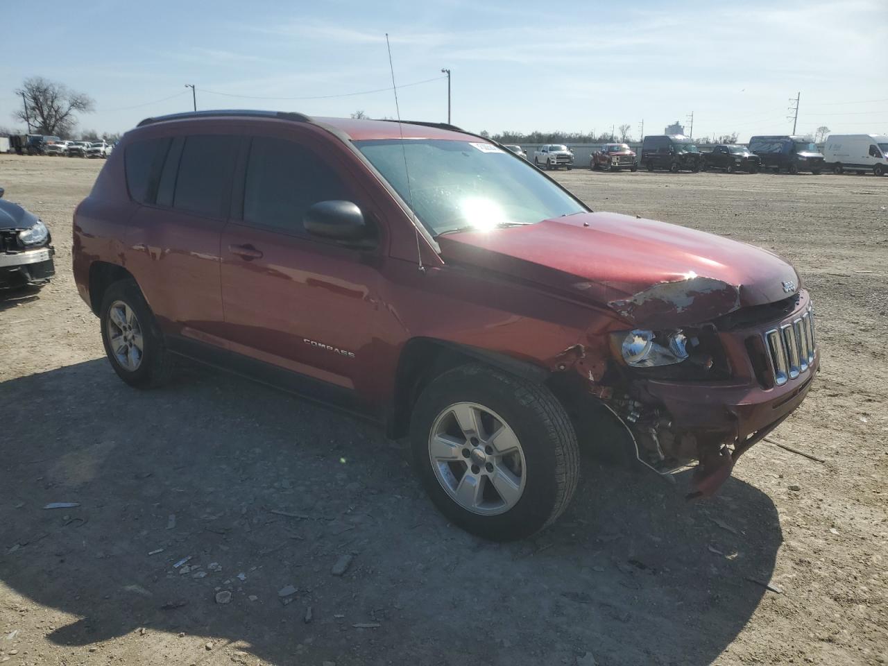 2016 Jeep Compass VIN 1C4NJCBB5GD749124 Copart auction photo, front end damage thumbnail 4