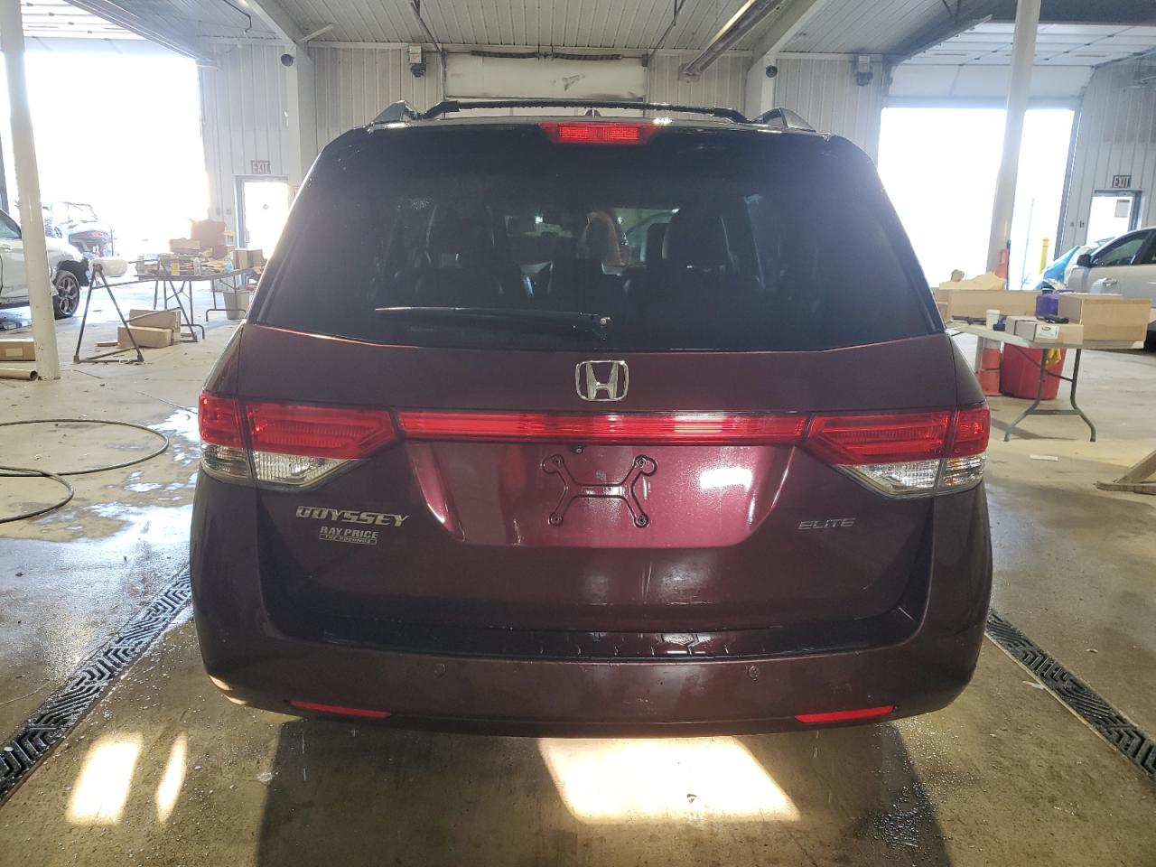 2014 Honda Odyssey VIN 5FNRL5H95EB080869 Copart auction photo, front end / side damage thumbnail 6