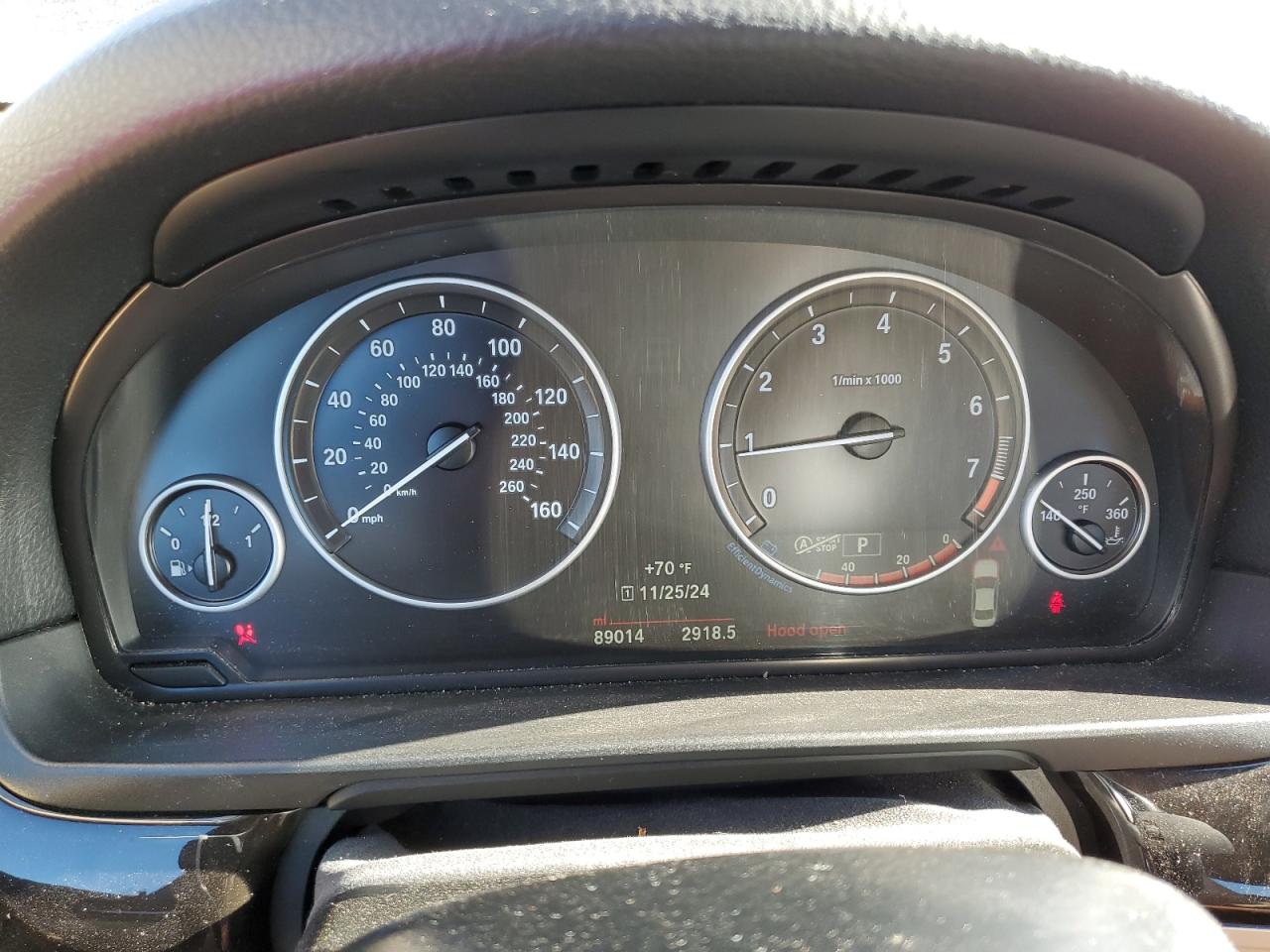 2016 BMW 5er VIN WBA5A5C5XGD526353 Copart auction photo, front end damage thumbnail 9